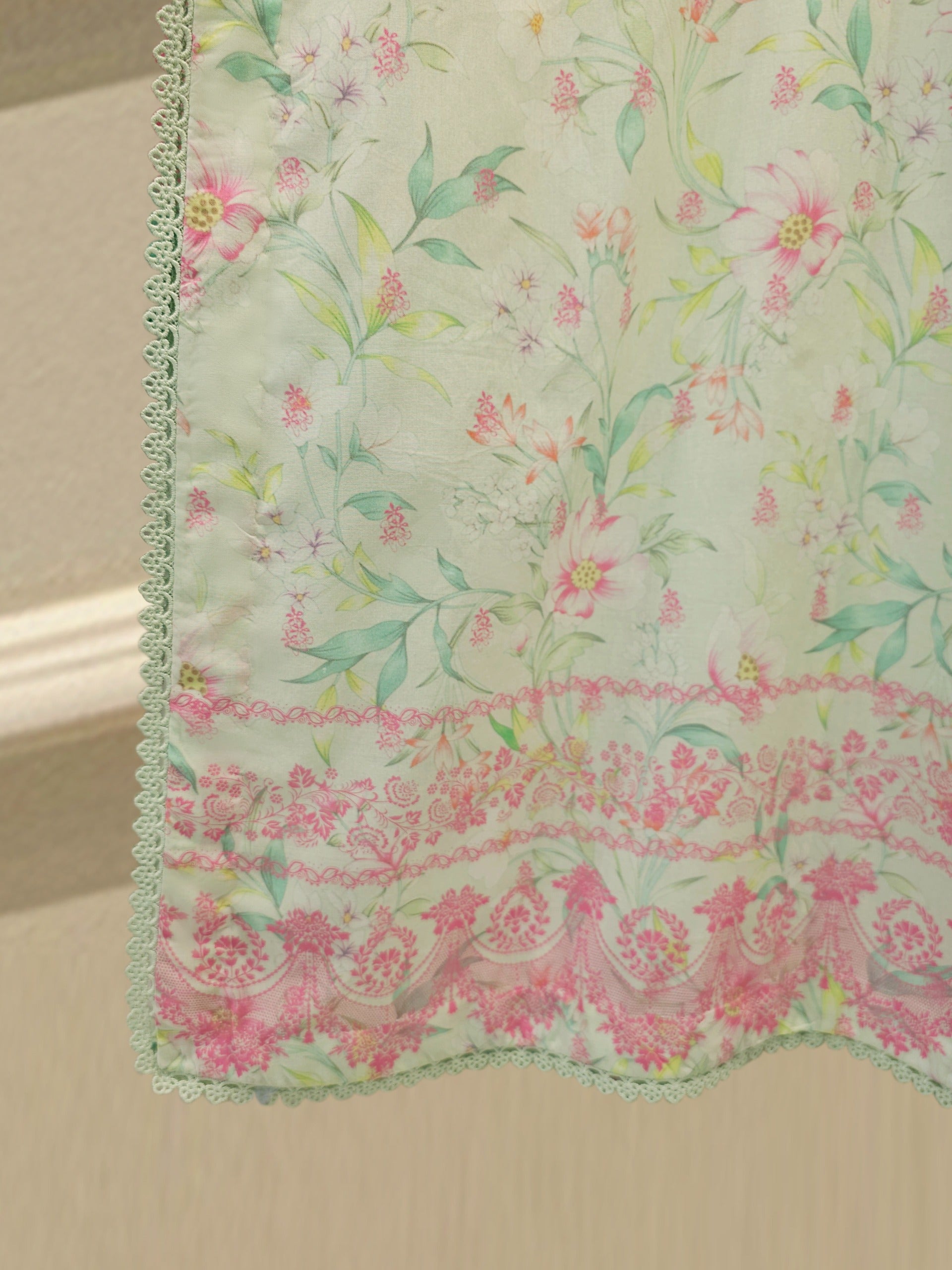 3 Piece - Digital Printed Embroidered  Cambric Suit S113067 - Image 3