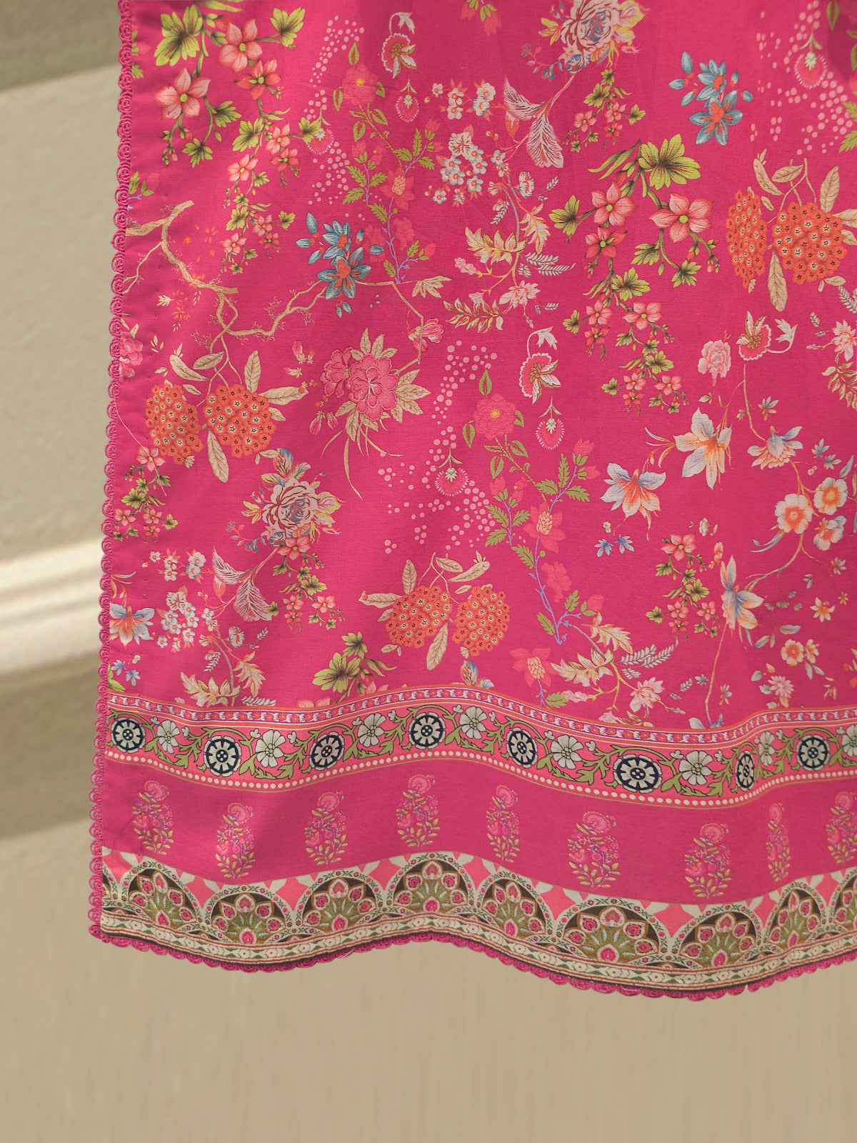 3 Piece - Digital Printed Embroidered  Cambric Suit S113357 - Image 6