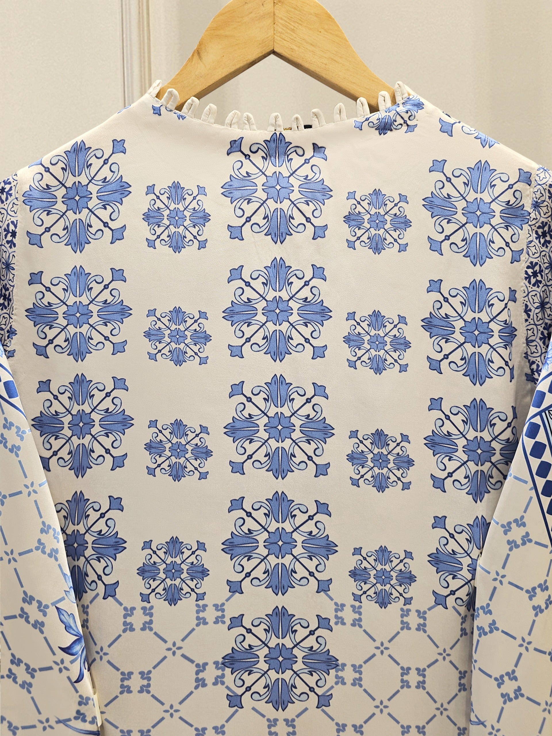 2 Piece- Printed Silk Co-ord Set S111737 - Image 5