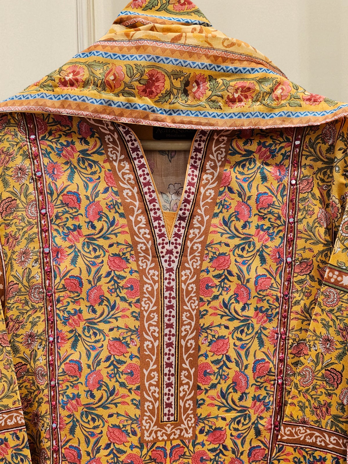 3 Piece - Digital Printed Embroidered Lawn Suit S111692 - Image 2