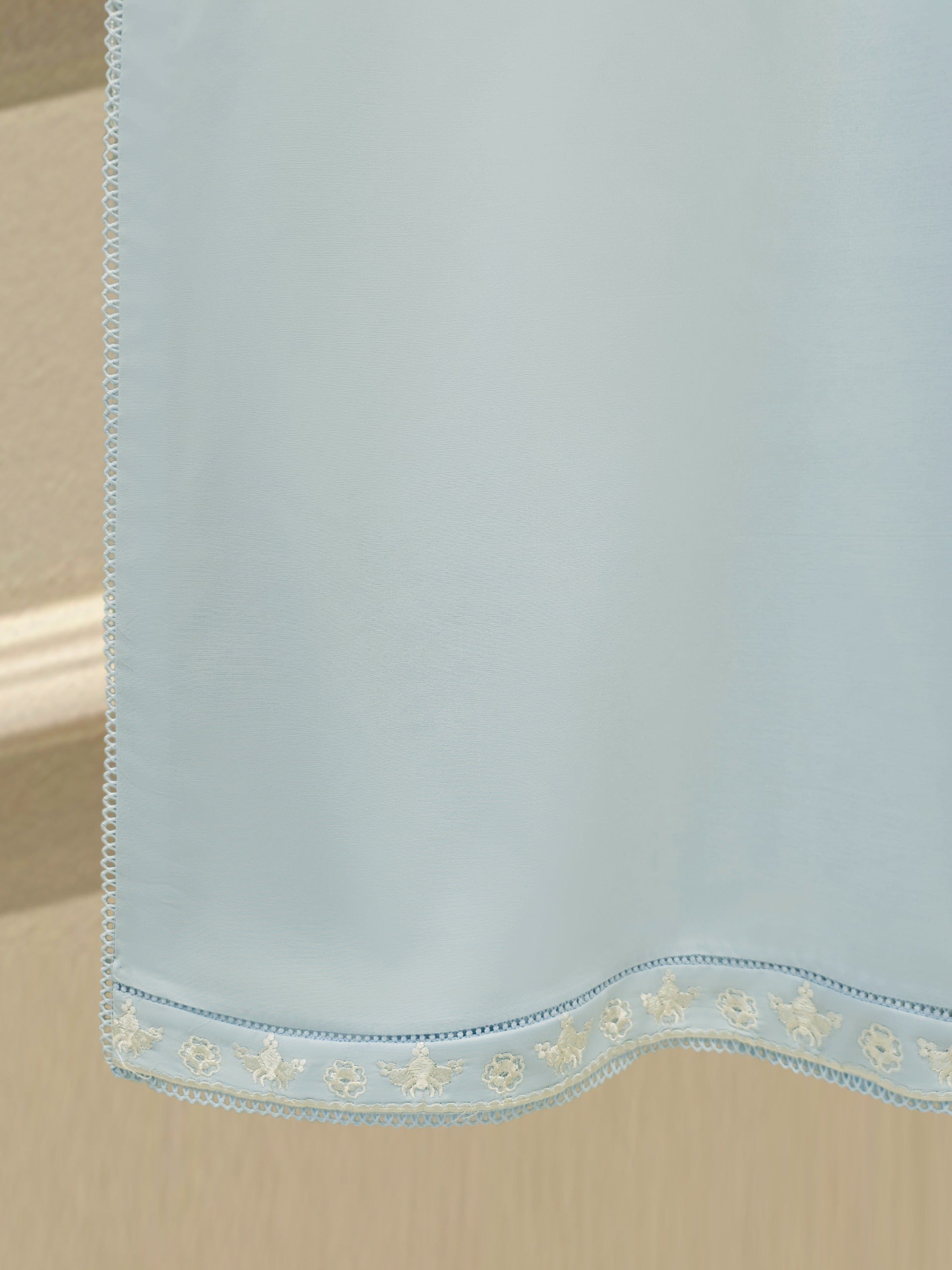 3 Piece - Embroidered Cambric Suit S113234 - Image 2