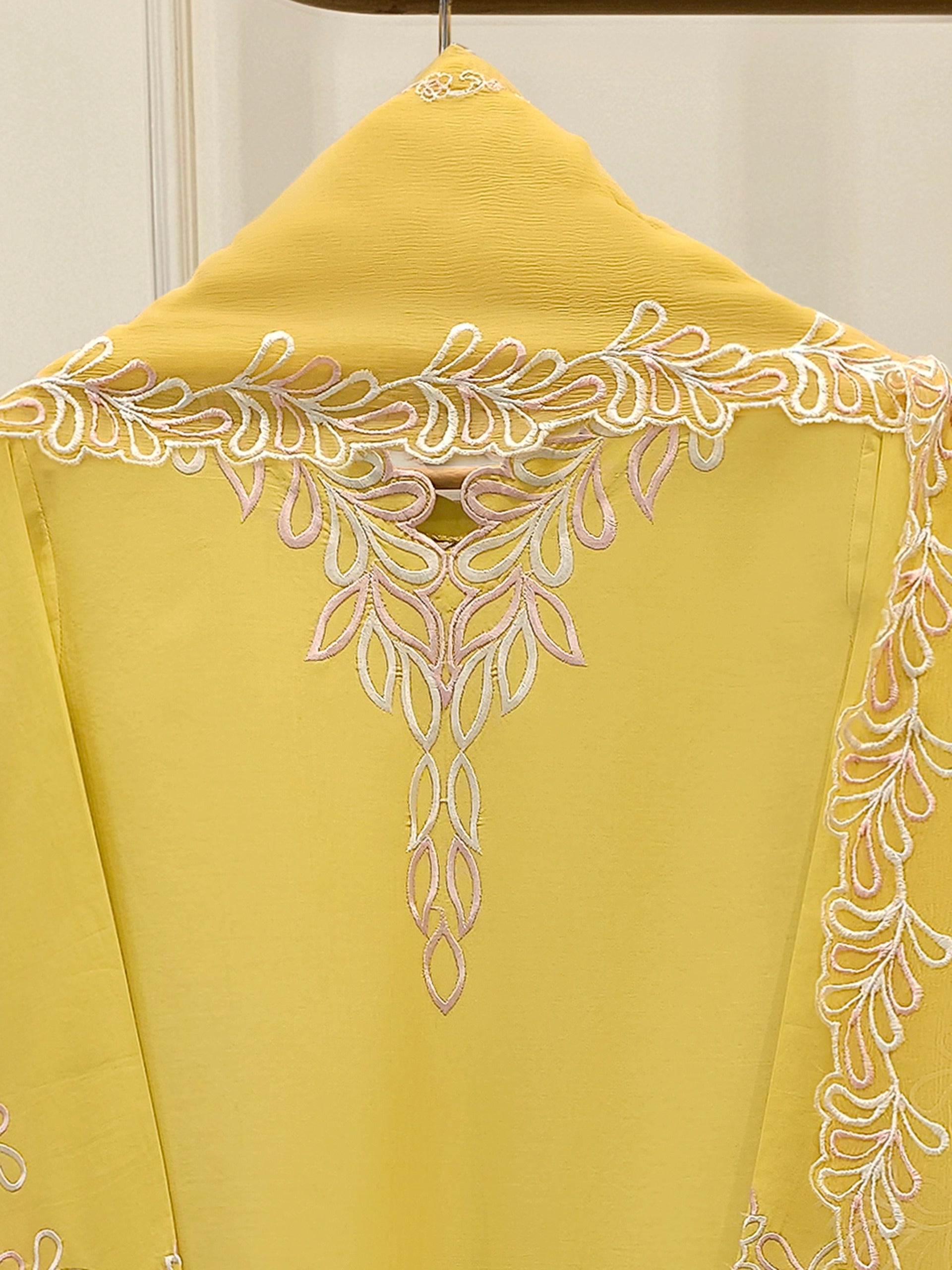 3 Piece - Embroidered Cambric Suit S112494 - Image 2