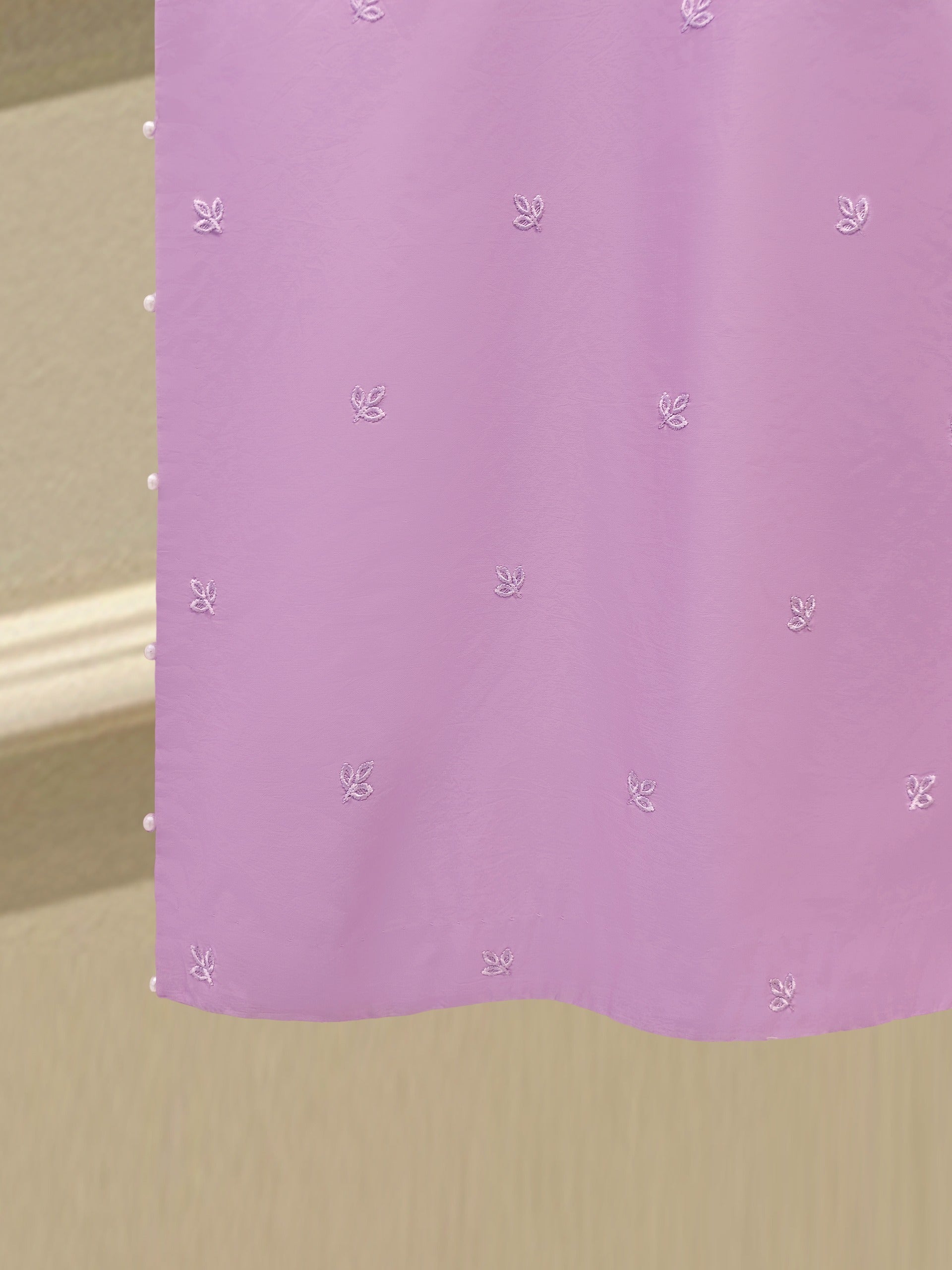 3 Piece - Embroidered Cambric Suit S112495 - Image 6