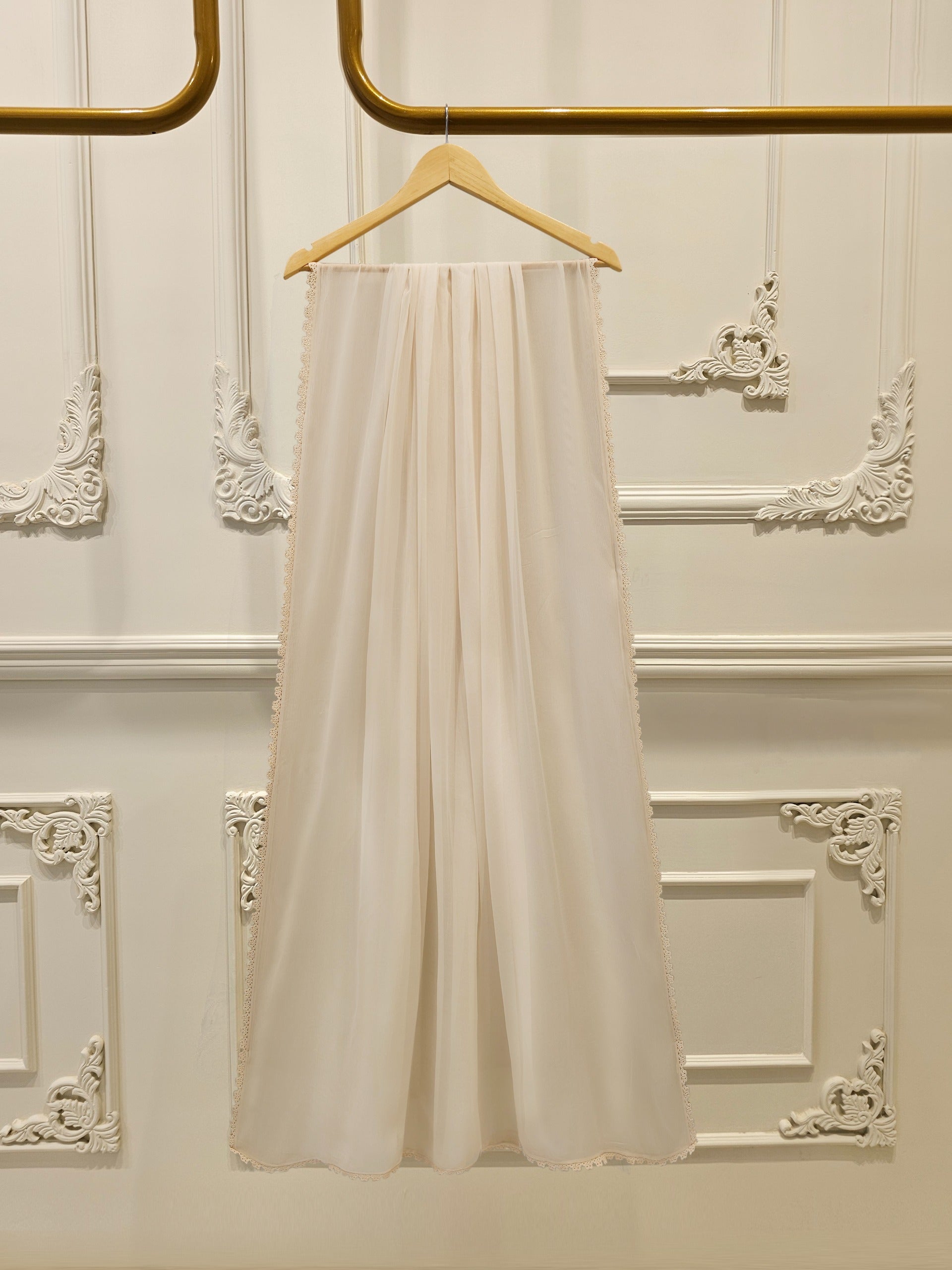 3 Piece - Embroidered Cambric Suit  S113083 - Image 6