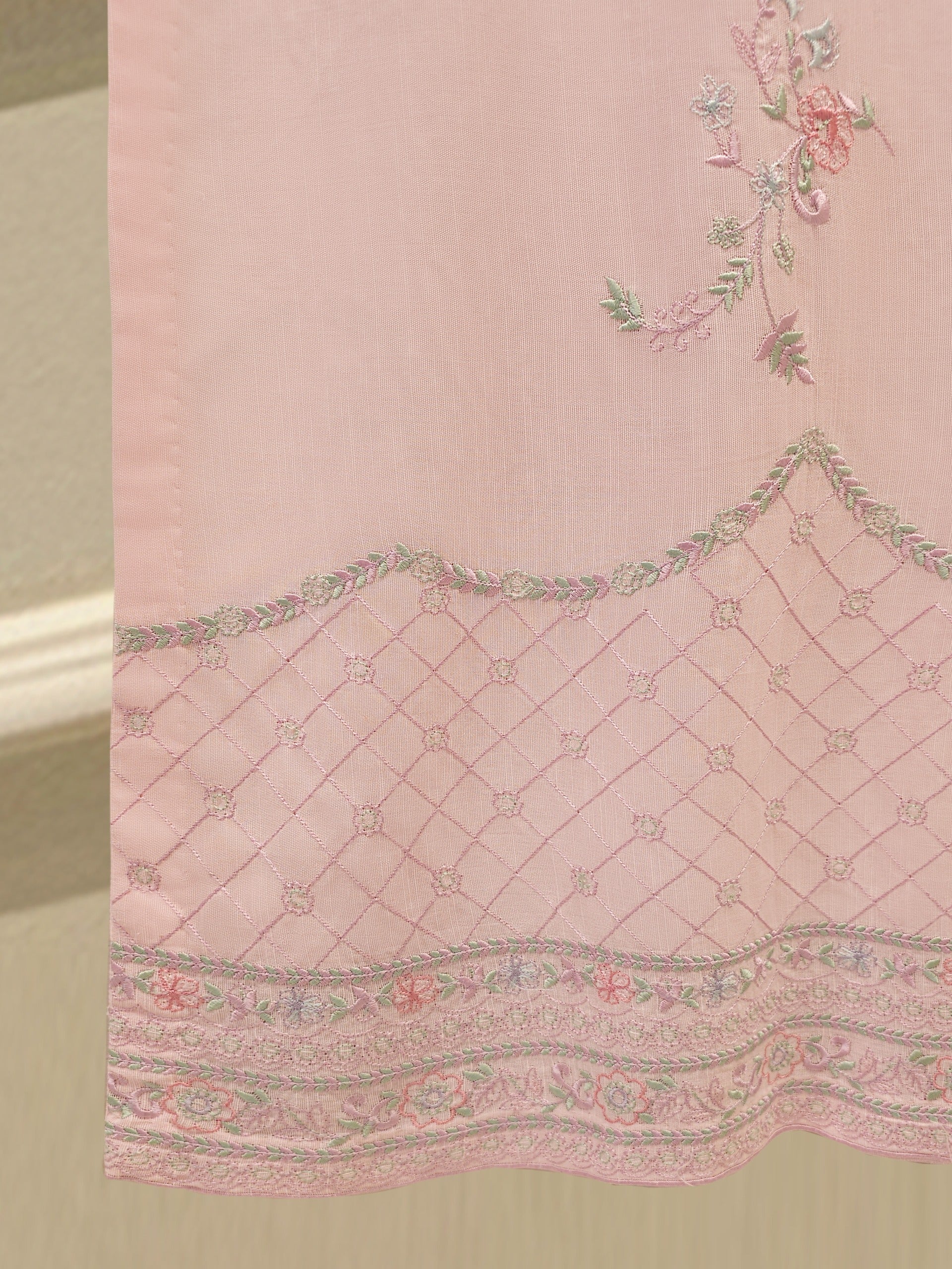 3 Piece - Embroidered Khaddar Suit S112544 - Image 7
