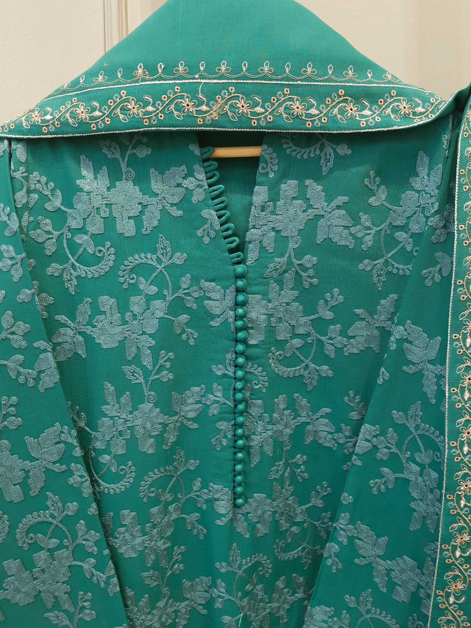 3 Piece - Embroidered Khaddar Suit S112583 - Image 2