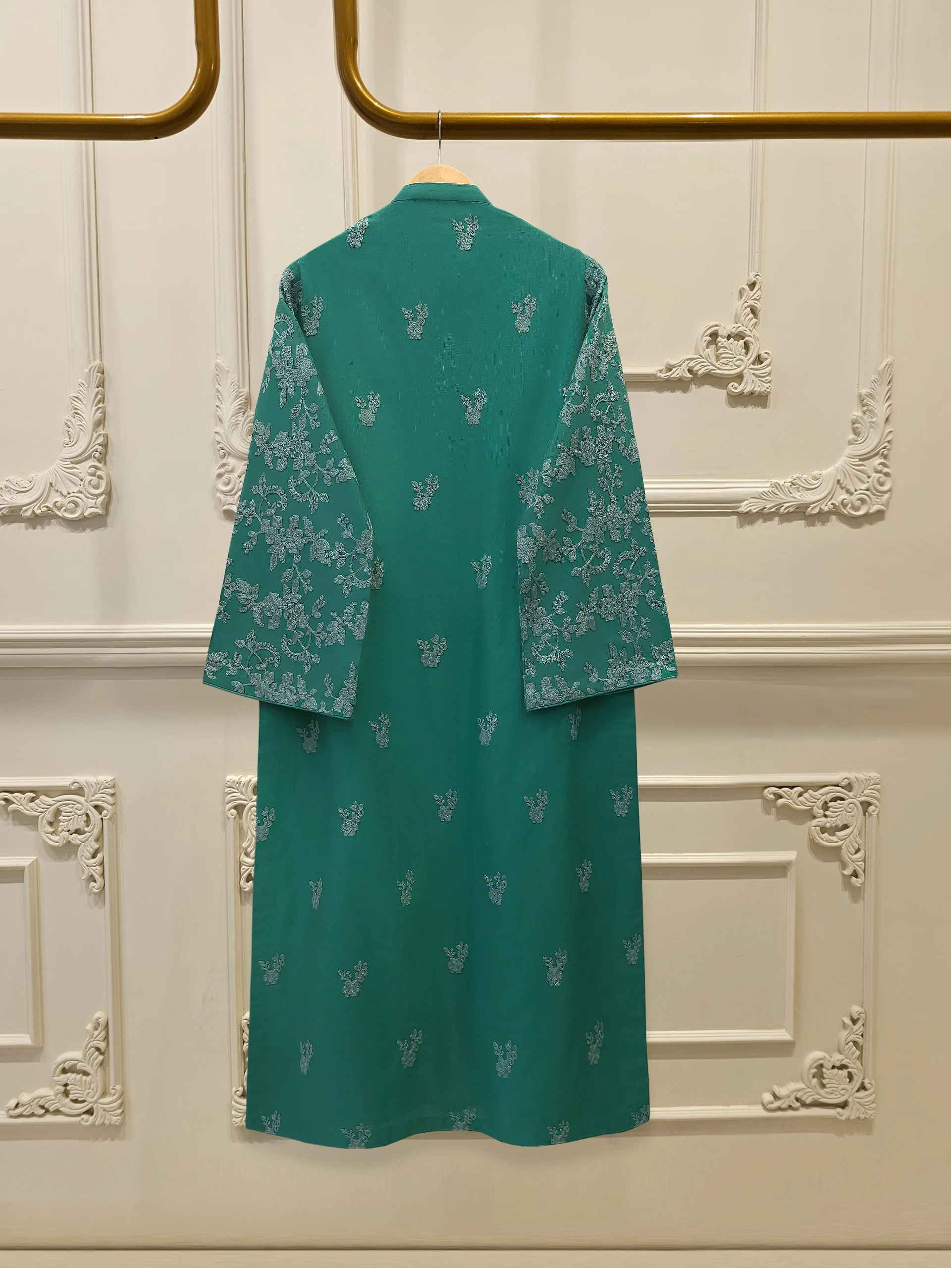 3 Piece - Embroidered Khaddar Suit S112583 - Image 5