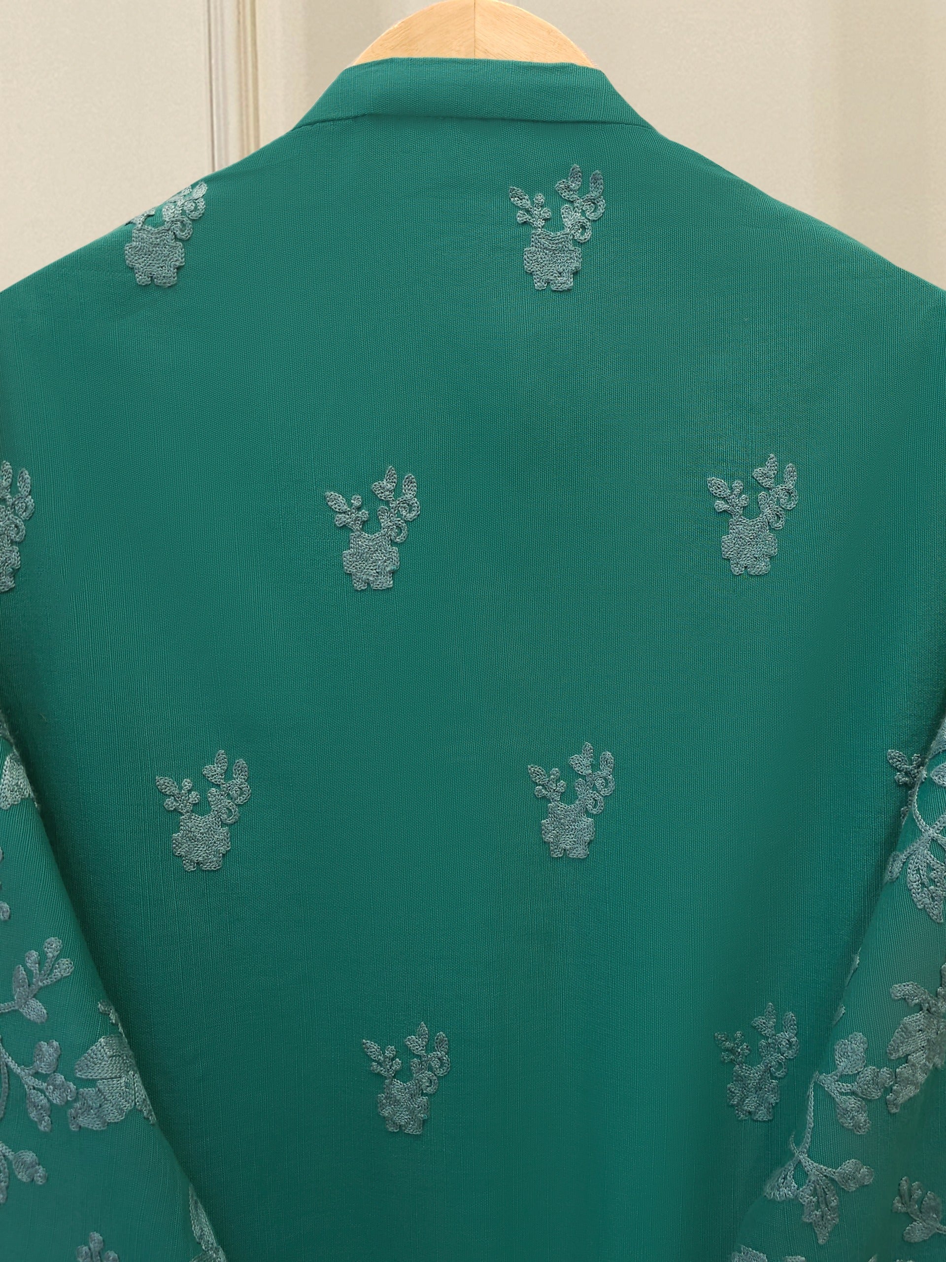 3 Piece - Embroidered Khaddar Suit S112583 - Image 6