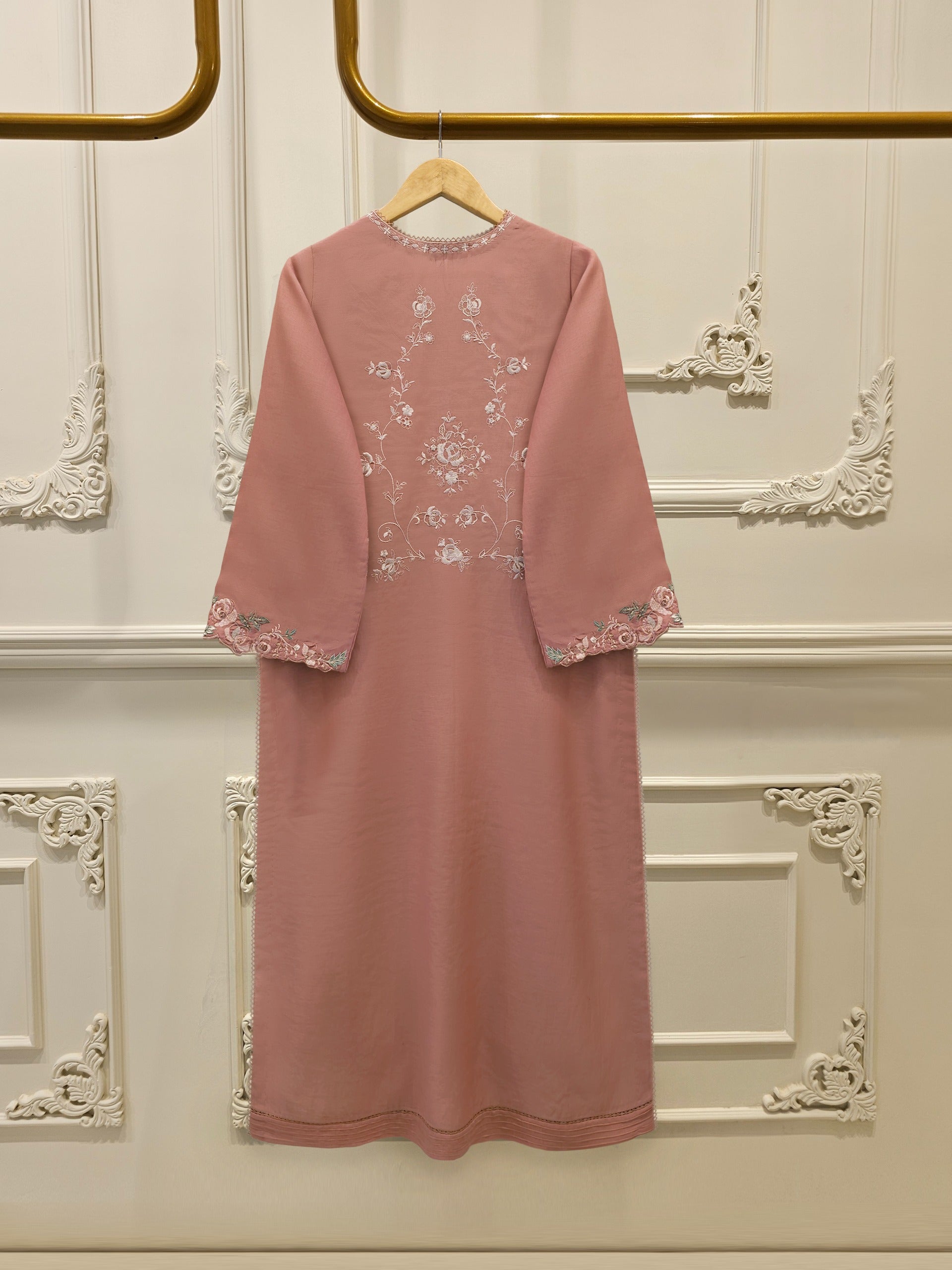 3 Piece - Embroidered Kora Cotton Suit  S112772 - Image 5