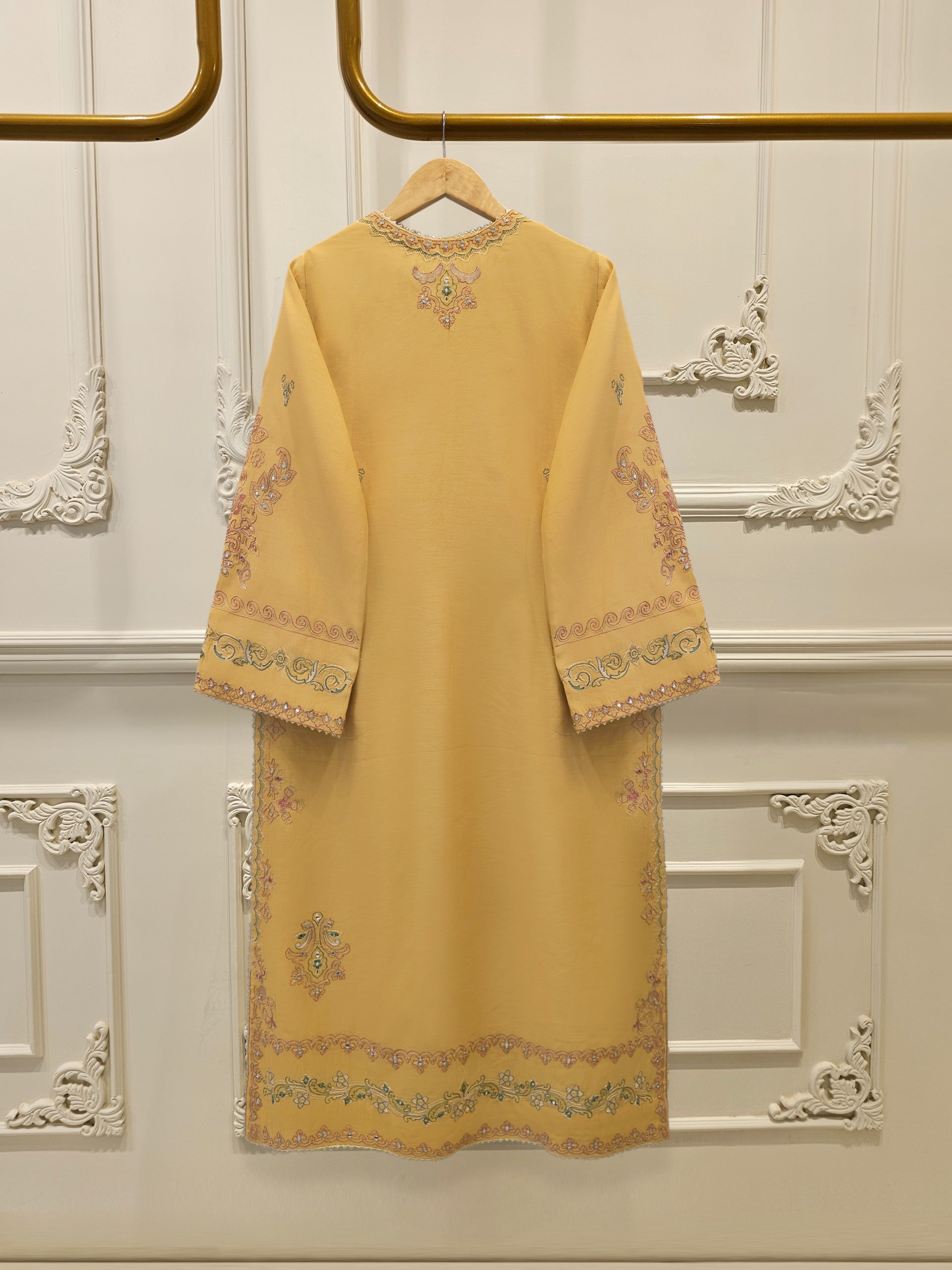 3 Piece - Embroidered Kora Cotton Suit  S112819 - Image 5