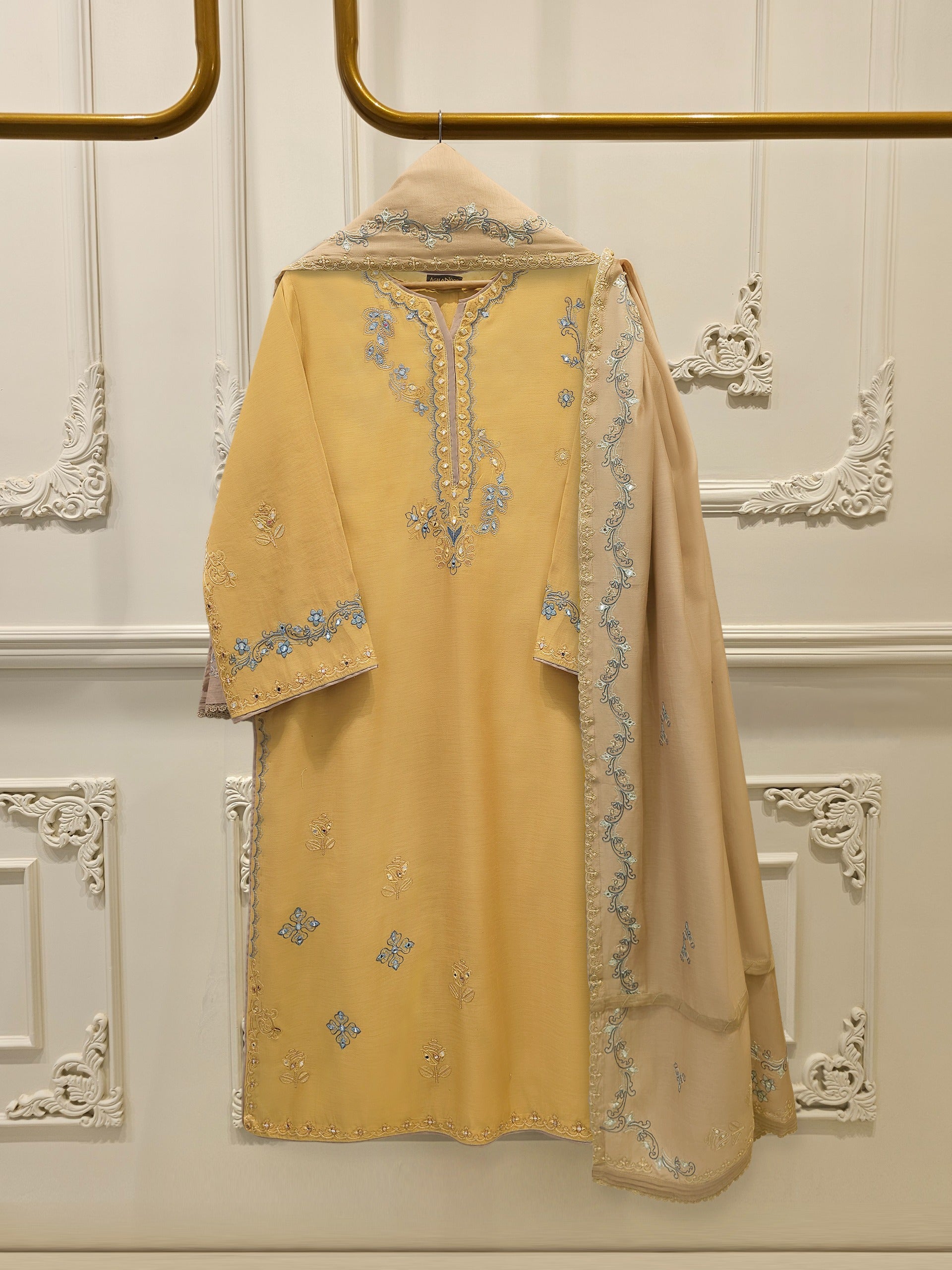 3 Piece - Embroidered Kora Cotton Suit S113233