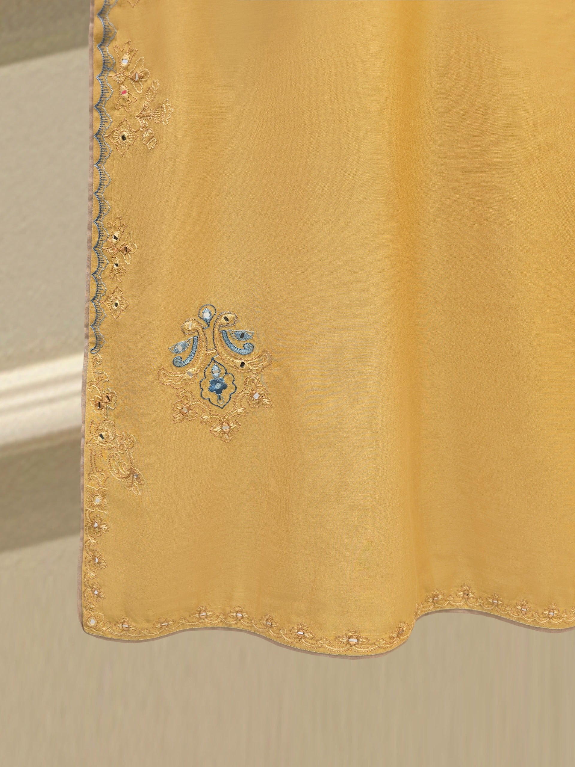 3 Piece - Embroidered Kora Cotton Suit S113233 - Image 4