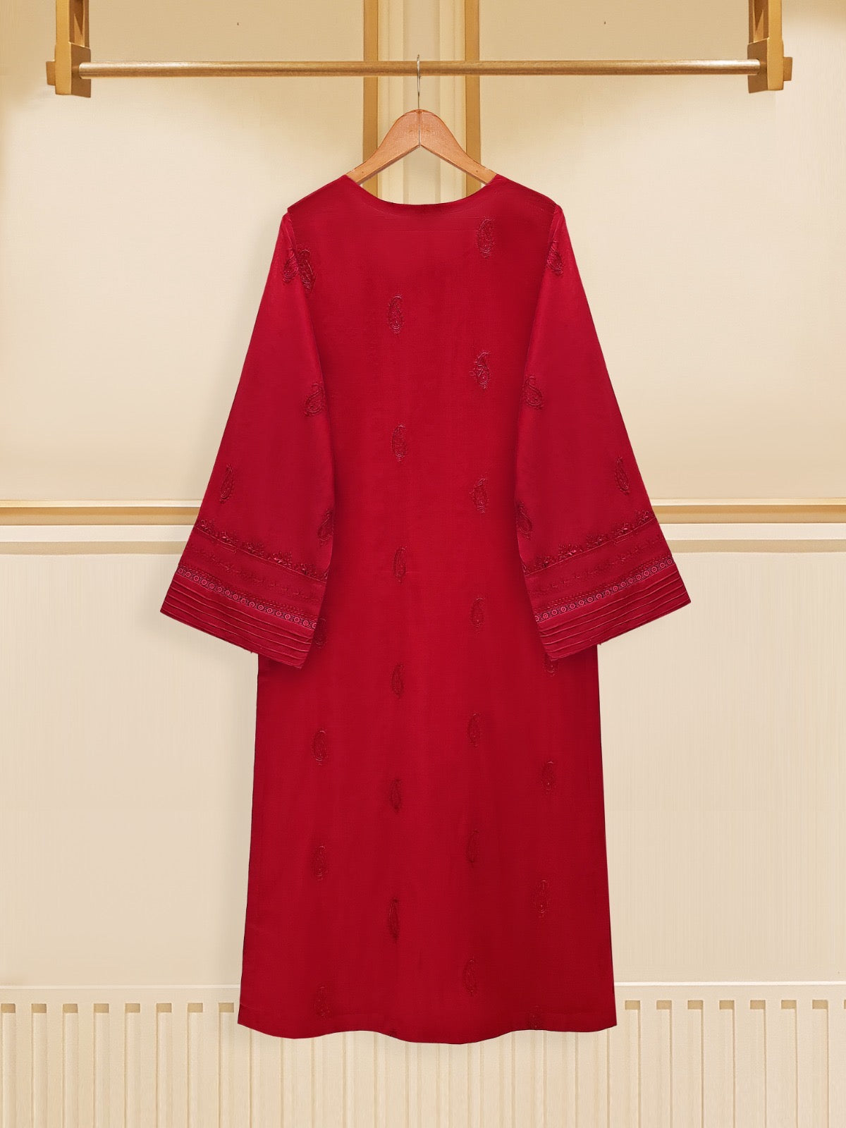 3 Piece - Embroidered Swiss Voile Suit S109373 - Image 3