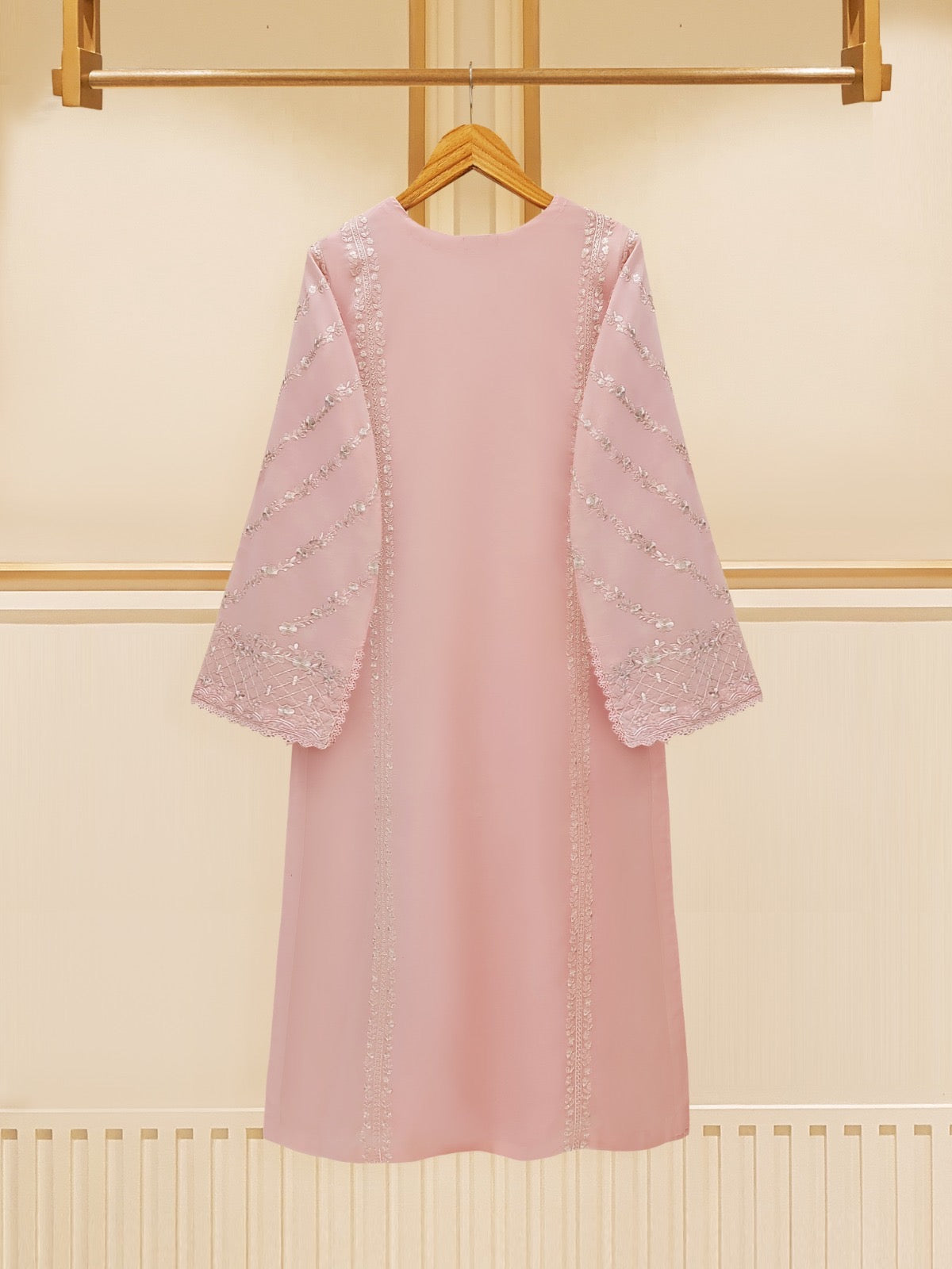 3 Piece - Embroidered Swiss Voile Suit S109494 - Image 3