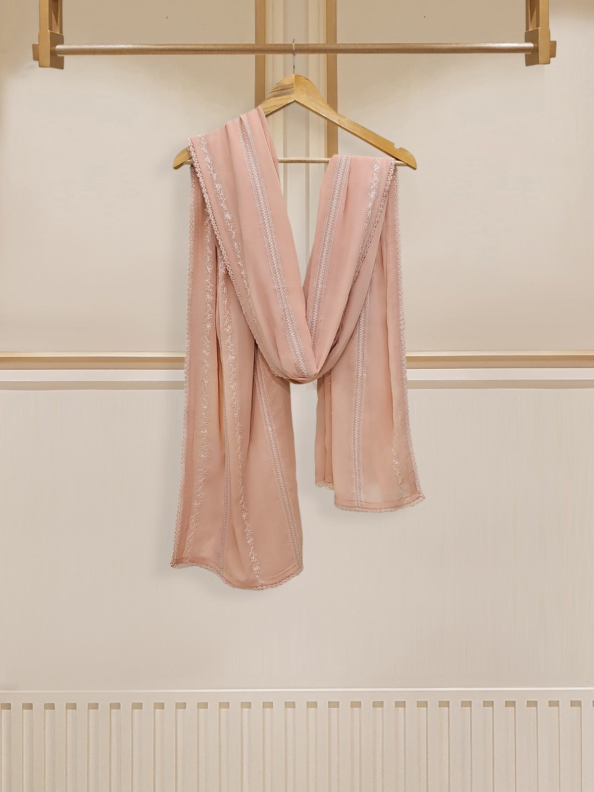 3 Piece - Embroidered Swiss Voile Suit S109773 - Image 7