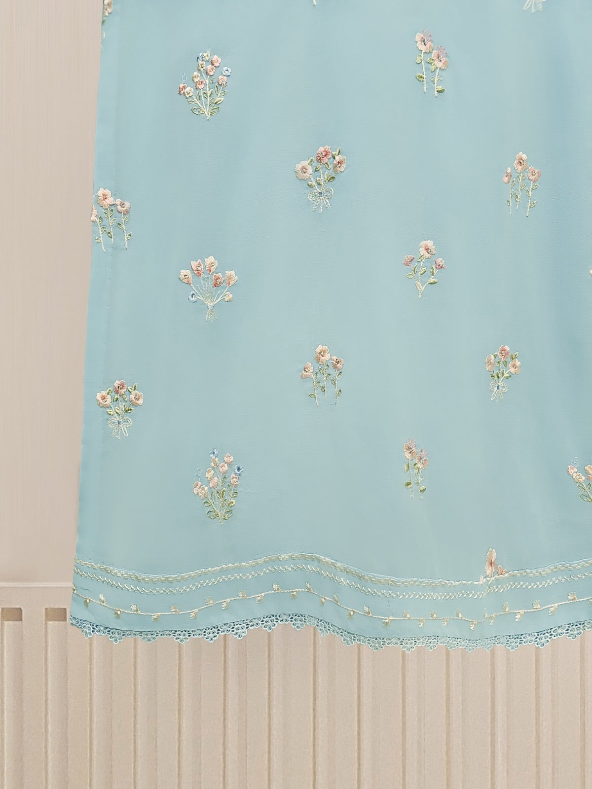3 Piece - Embroidered Swiss Voile Suit S109810 - Image 6