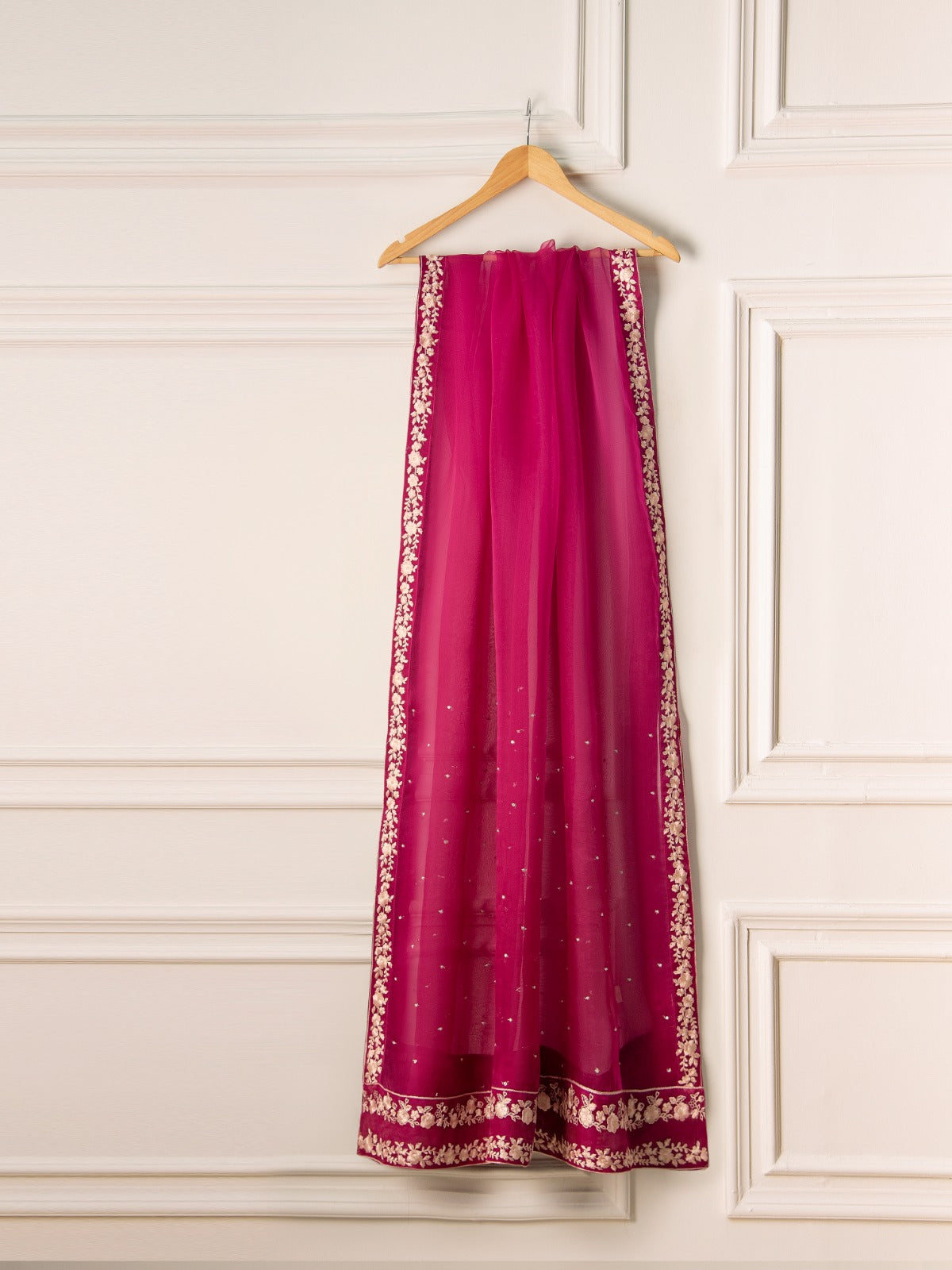 3 Piece- Embroidered Velvet Suit S110782 - Image 8