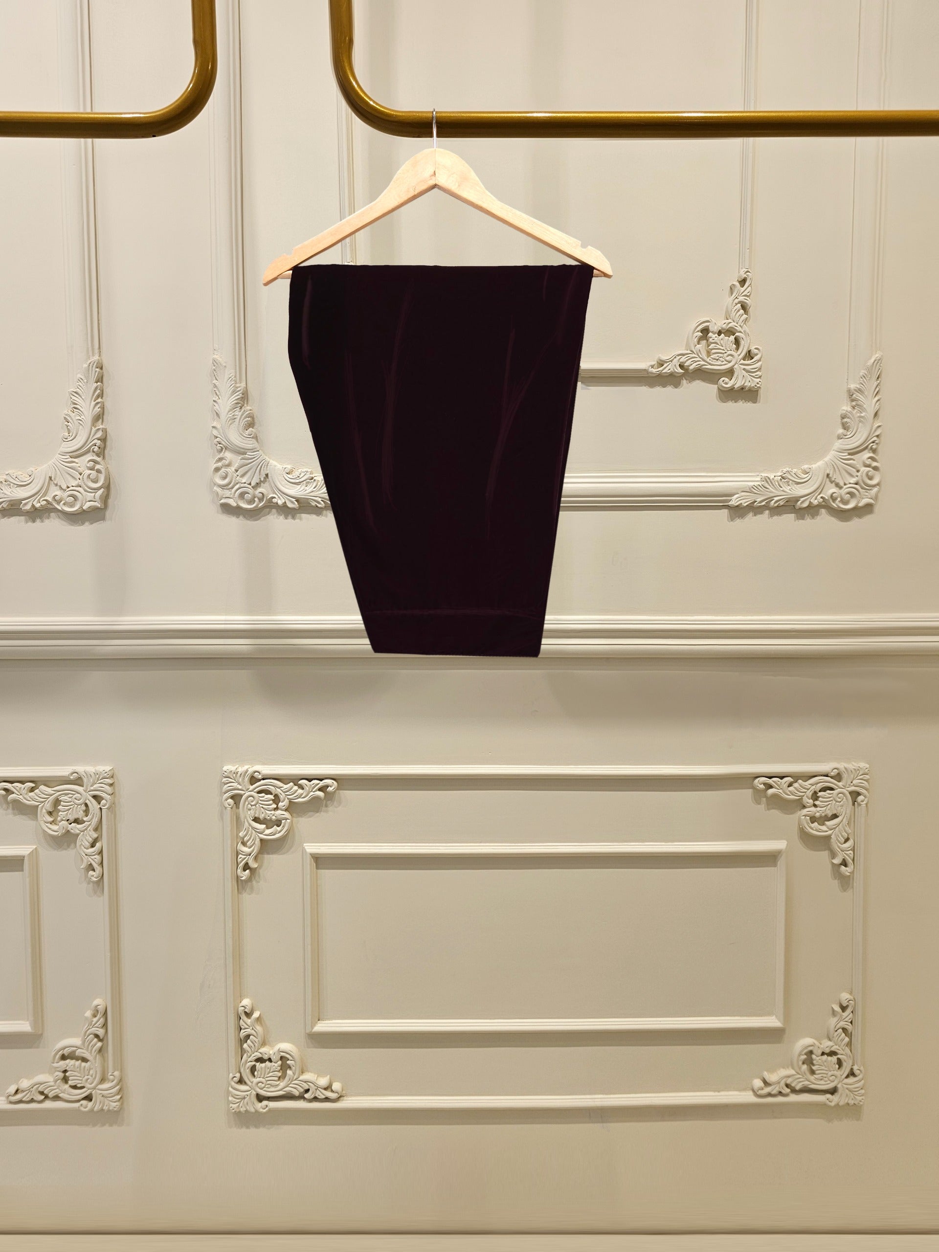 3 Piece - Embroidered Velvet Suit S112730 - Image 2