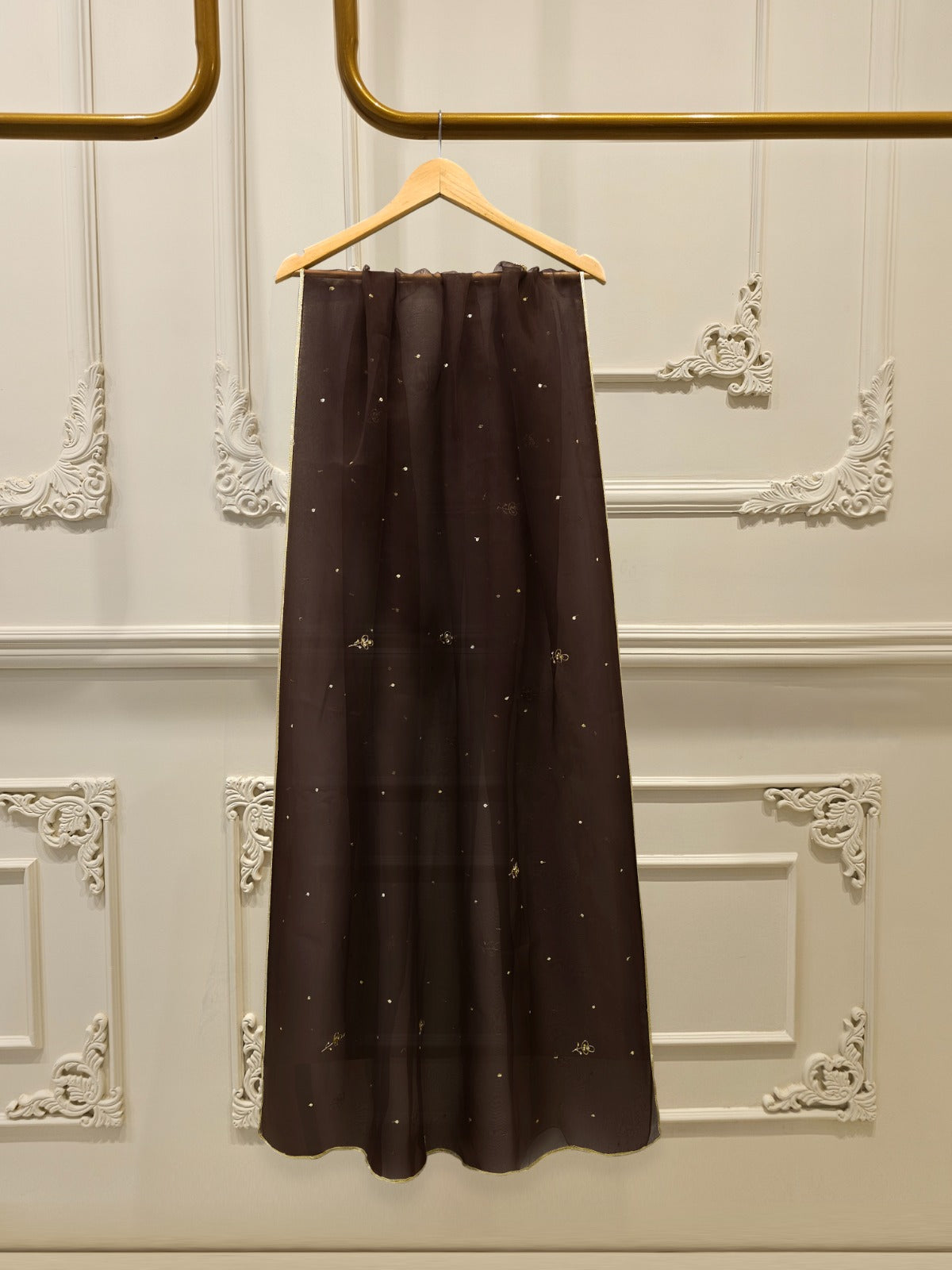 3 Piece - Embroidered Velvet Suit S112733 - Image 5