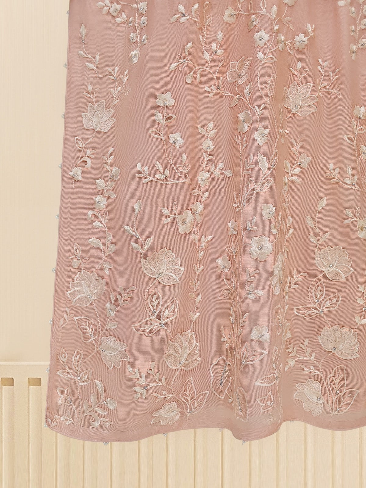 3 Piece - Pure Cotton Net Embroidered Suit S109485 - Image 6