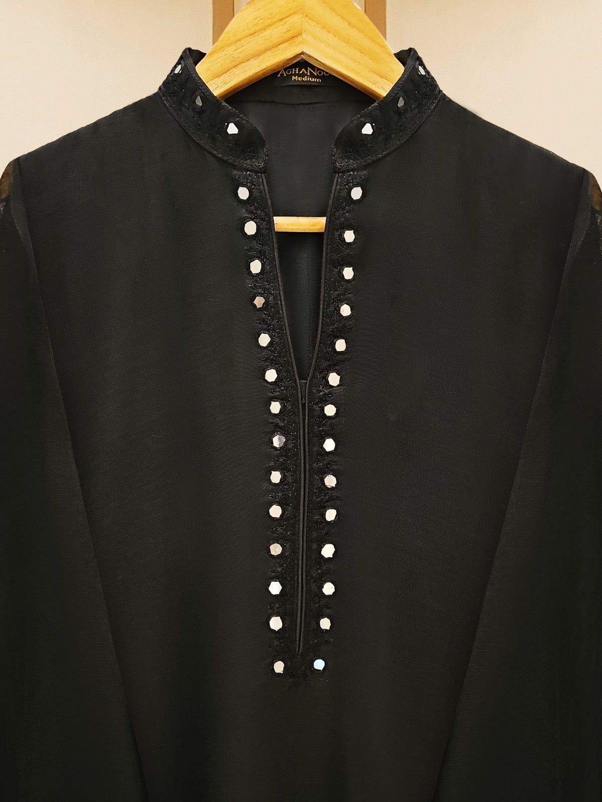 3 Piece - Pure Cotton Net Embroidered Suit S109559 - Image 5