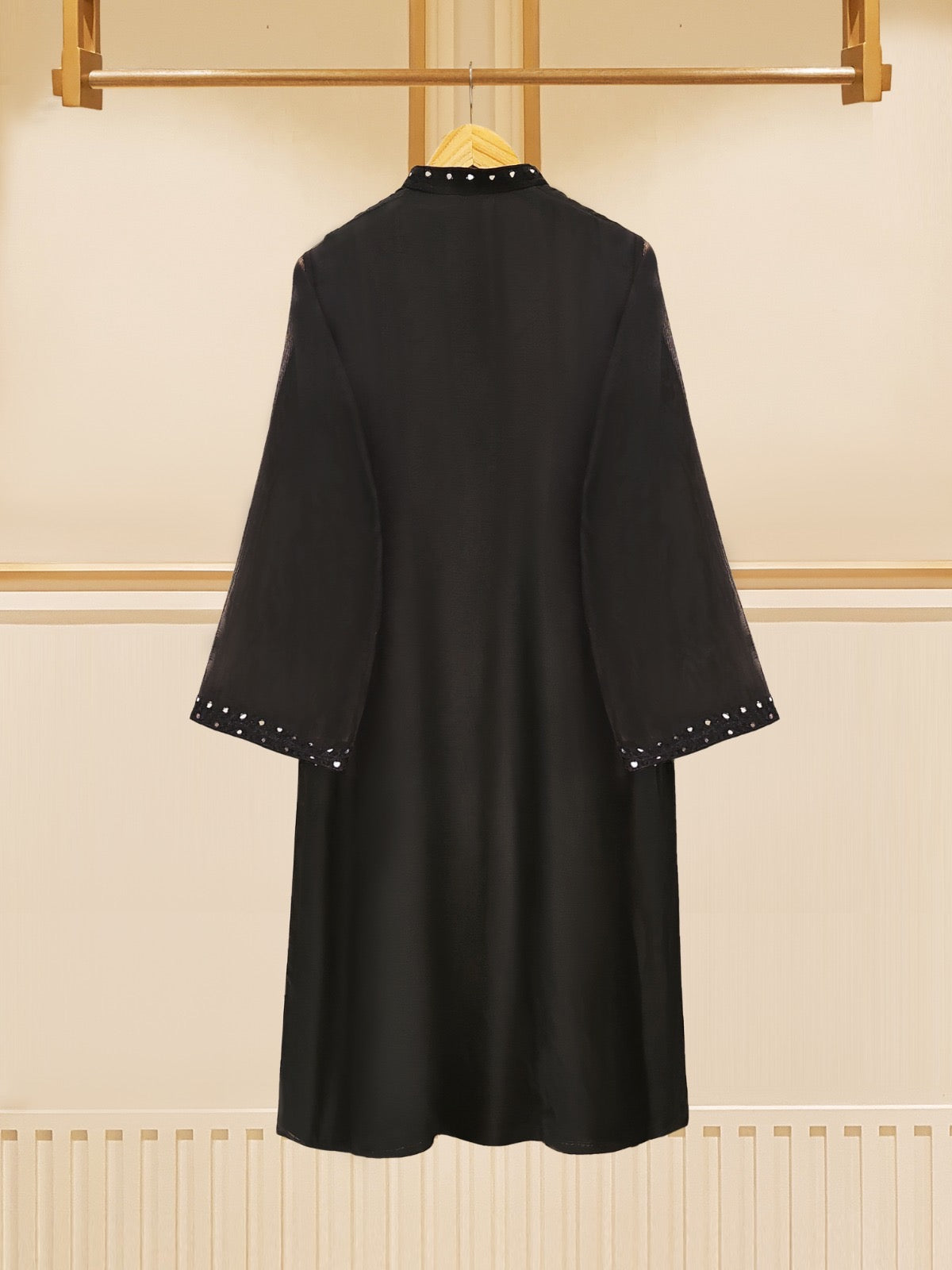 3 Piece - Pure Cotton Net Embroidered Suit S109559 - Image 6