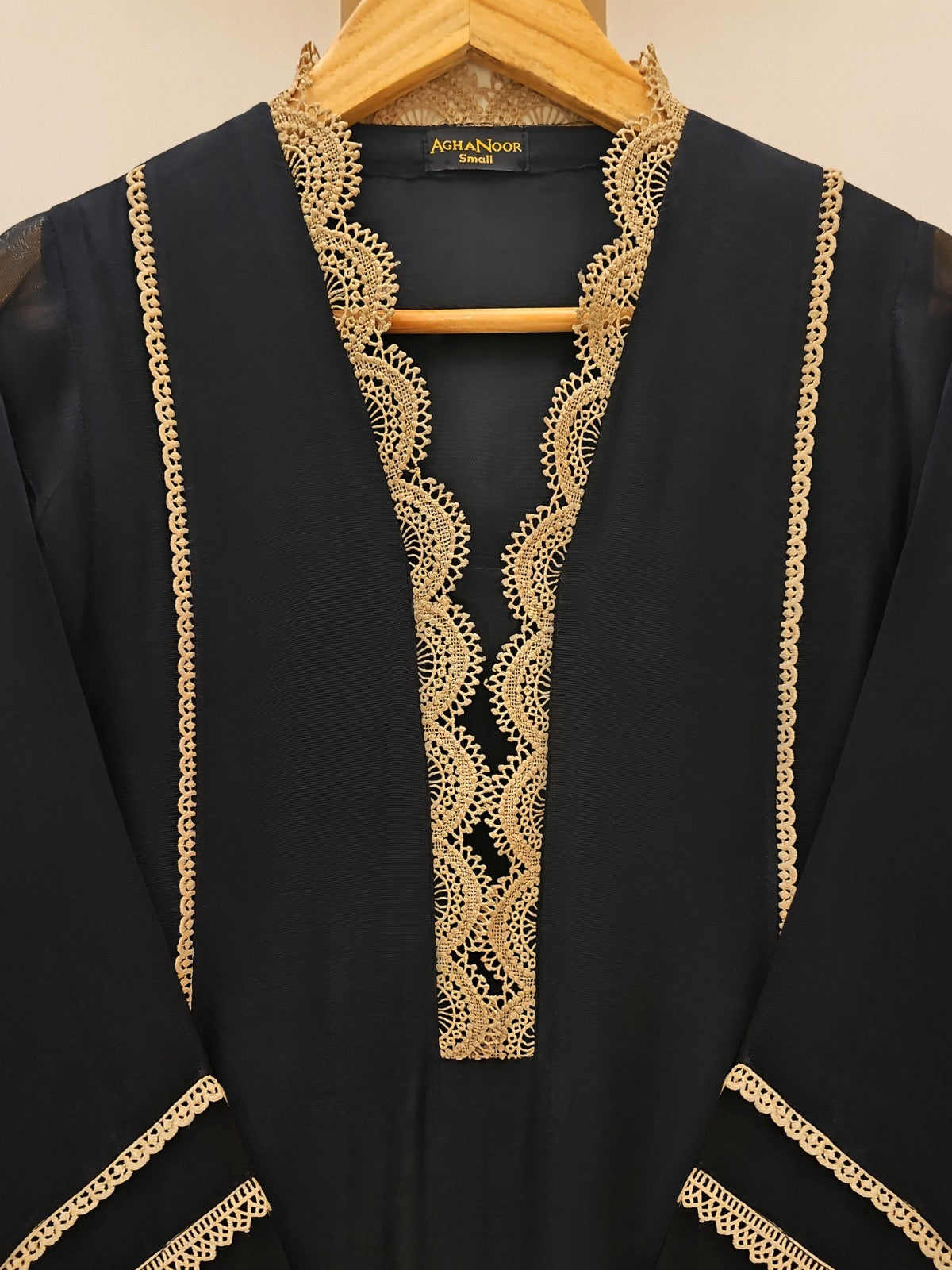 3 Piece - Pure Cotton Net Embroidered Suit S109612 - Image 5