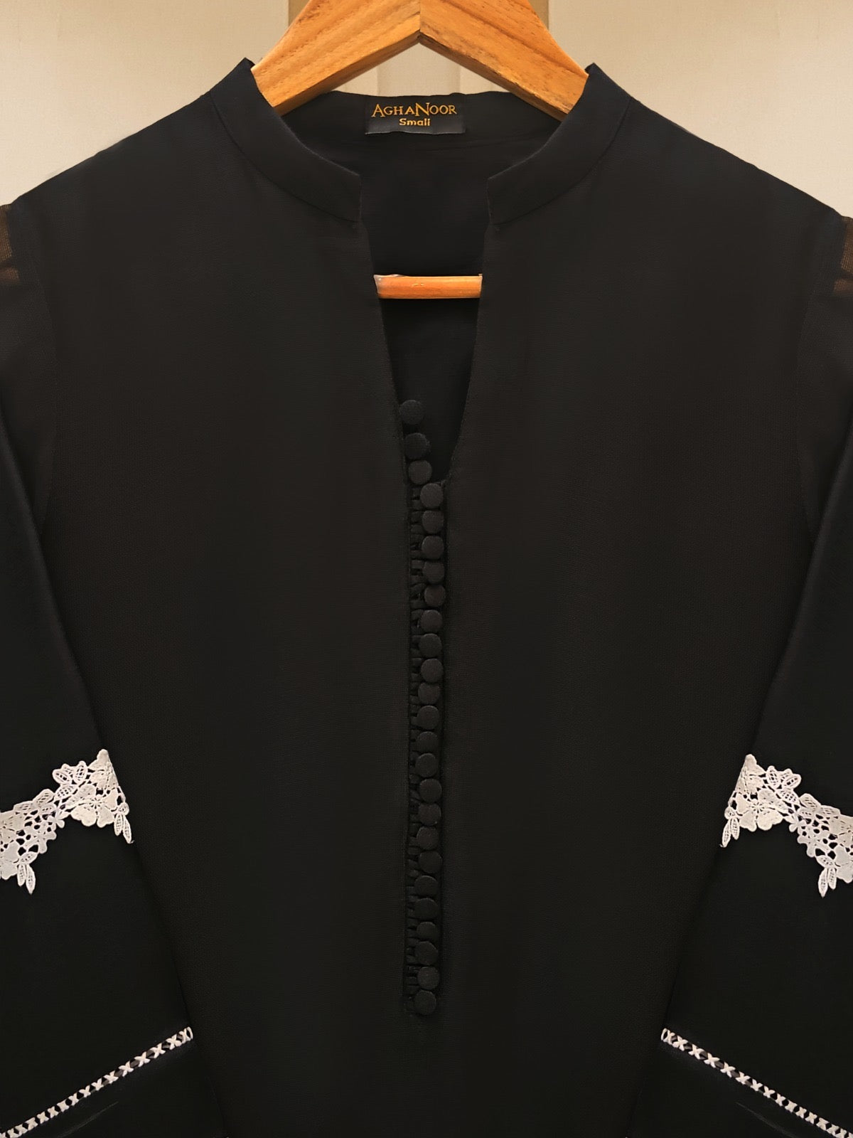 3 Piece - Pure Cotton Net Embroidered Suit S109615 - Image 5