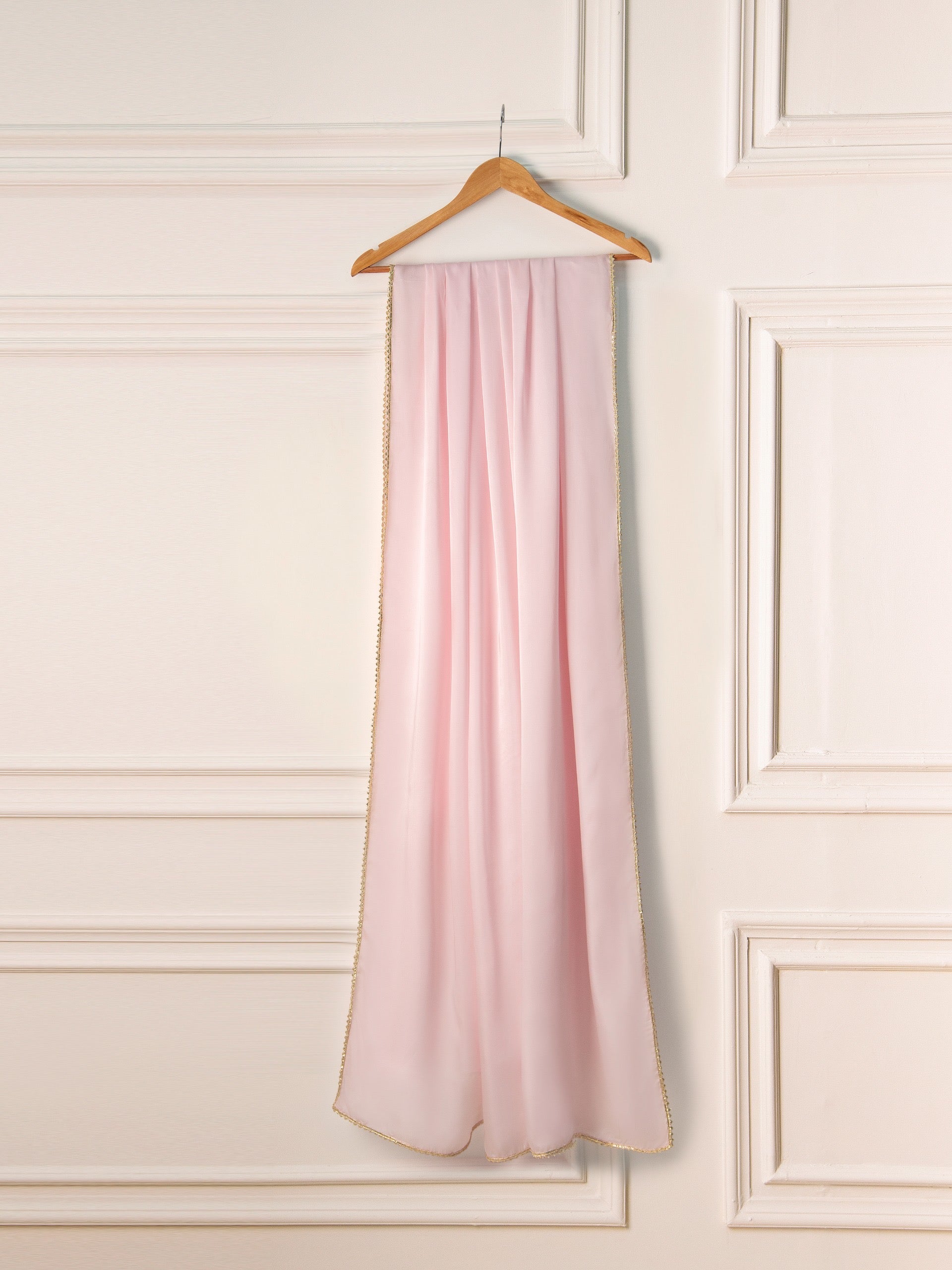 3 Piece - Pure Cotton Net Embroidered Suit S110680 - Image 7