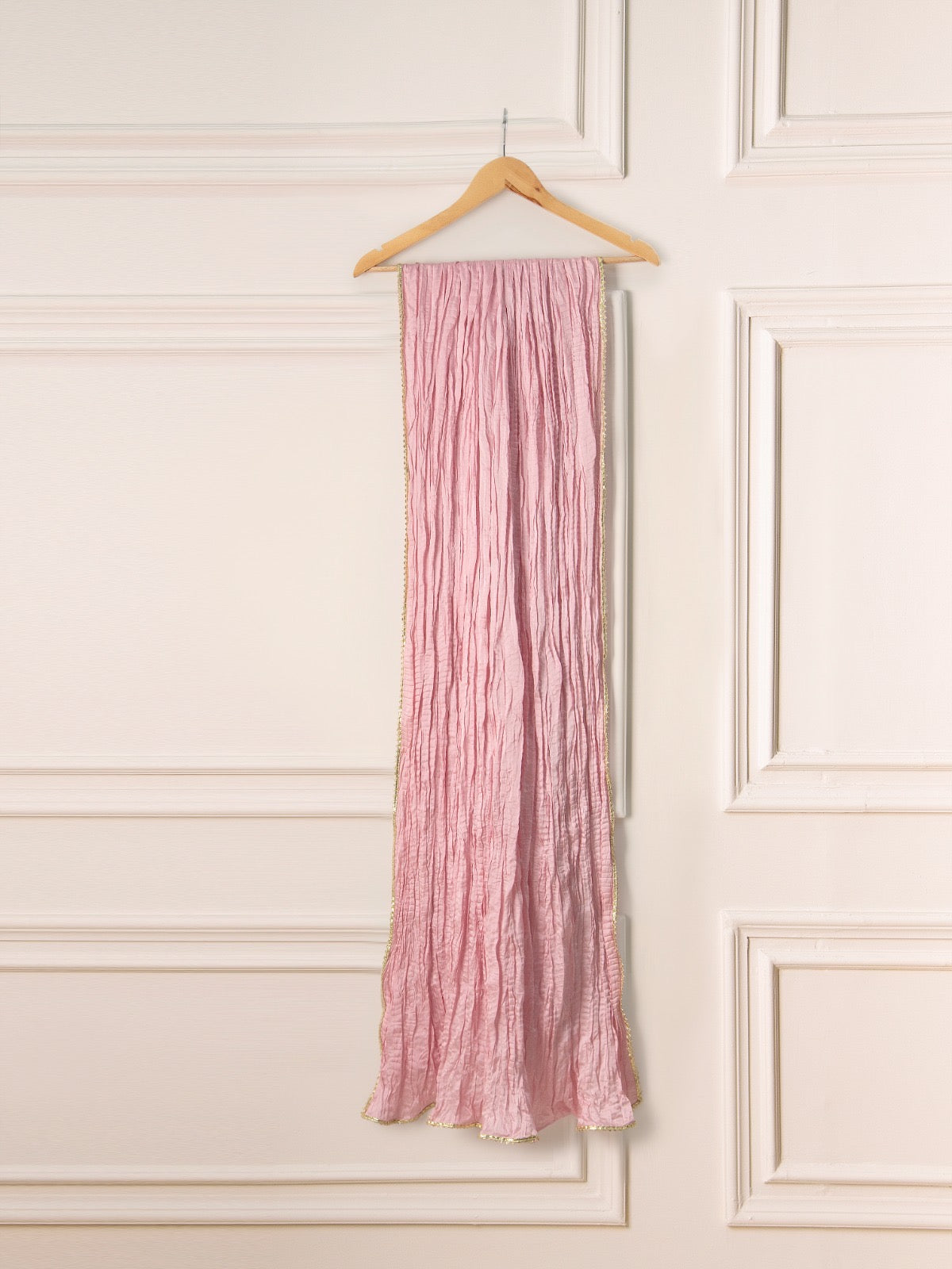3 Piece - Pure Cotton Net Embroidered Suit S110683 - Image 6