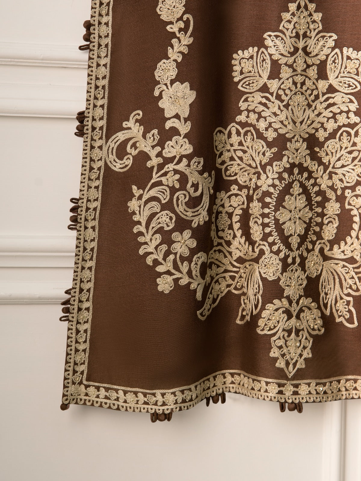 3 Piece- Pure Cotton Net Embroidered Suit S110759 - Image 5