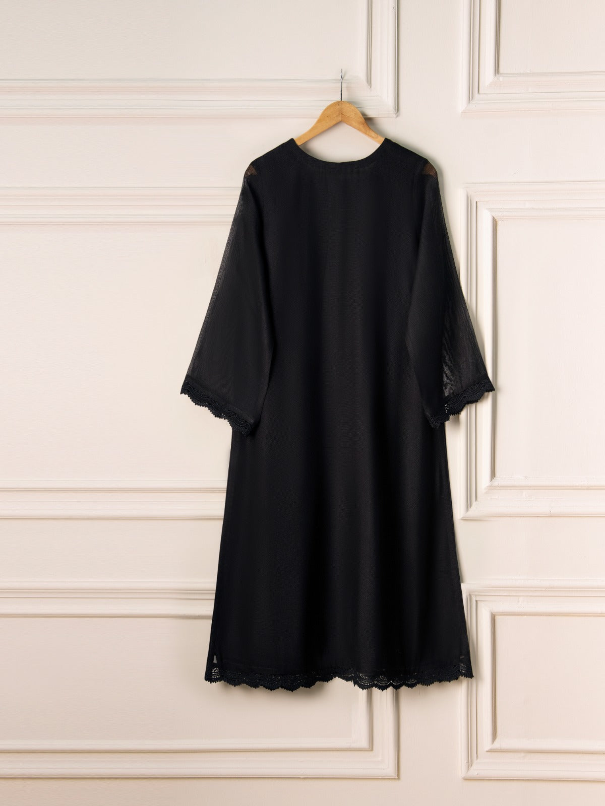 3 Piece- Pure Cotton Net Embroidered Suit S110761 - Image 6
