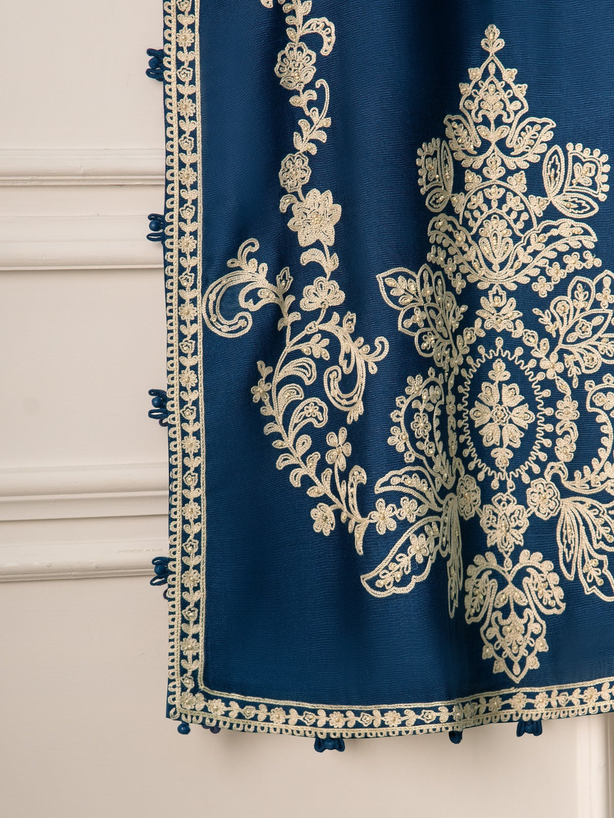 3 Piece- Pure Cotton Net Embroidered Suit S110776 - Image 4