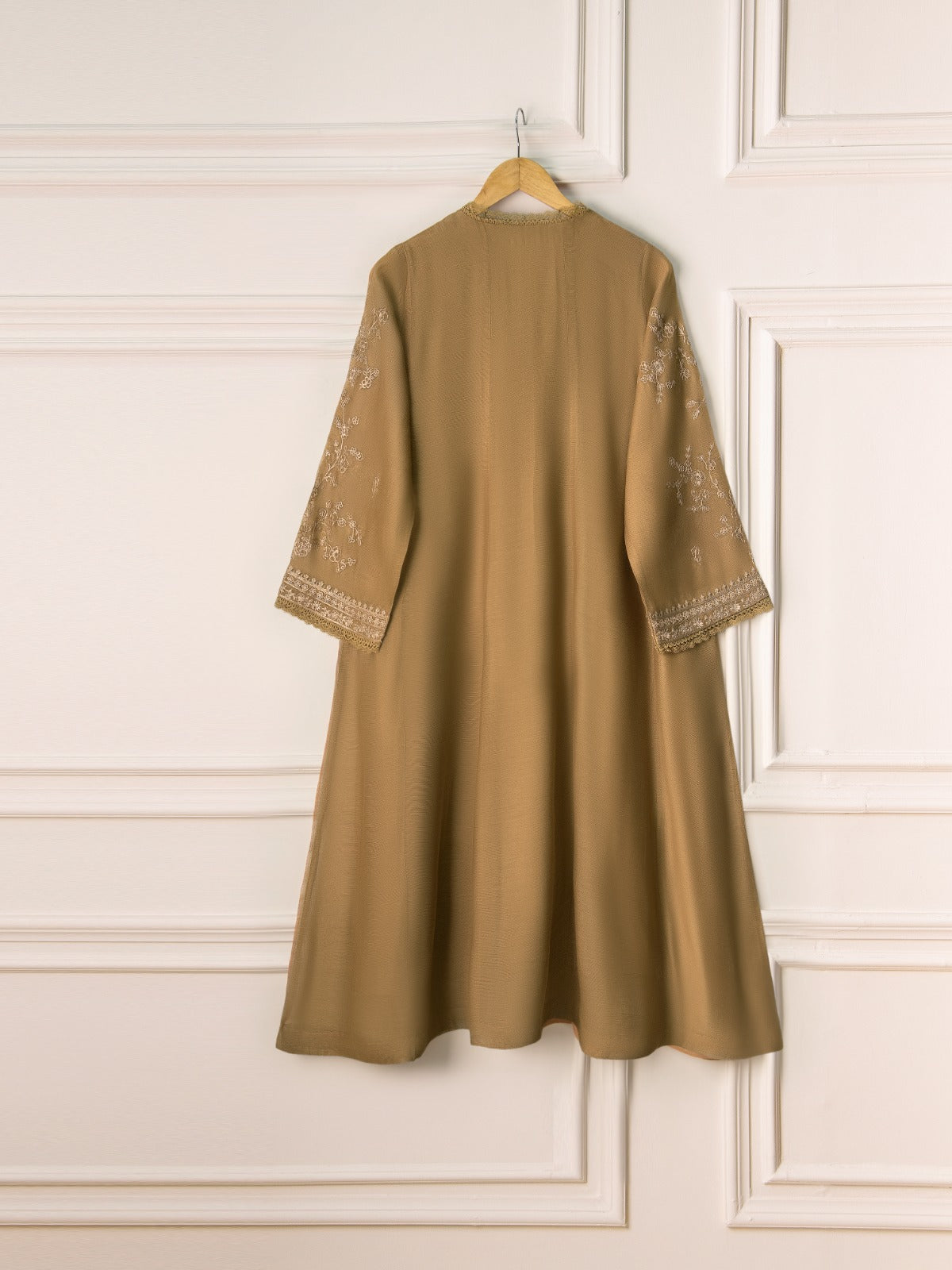 3 Piece- Pure Cotton Net Embroidered Suit S110851 - Image 5