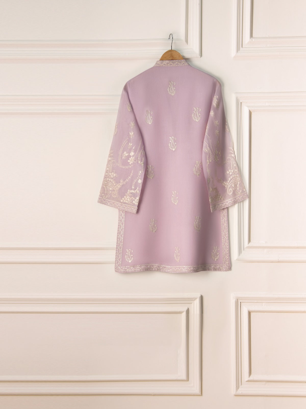 3 Piece- Pure Cotton Net Embroidered Suit S110903 - Image 6