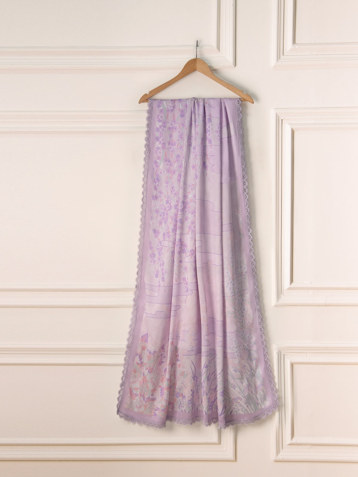3 Piece- Pure Cotton Net Embroidered Suit S110903 - Image 7
