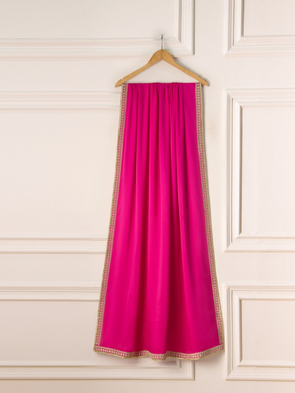 3 Piece- Pure Cotton Net Embroidered Suit S111110 - Image 7