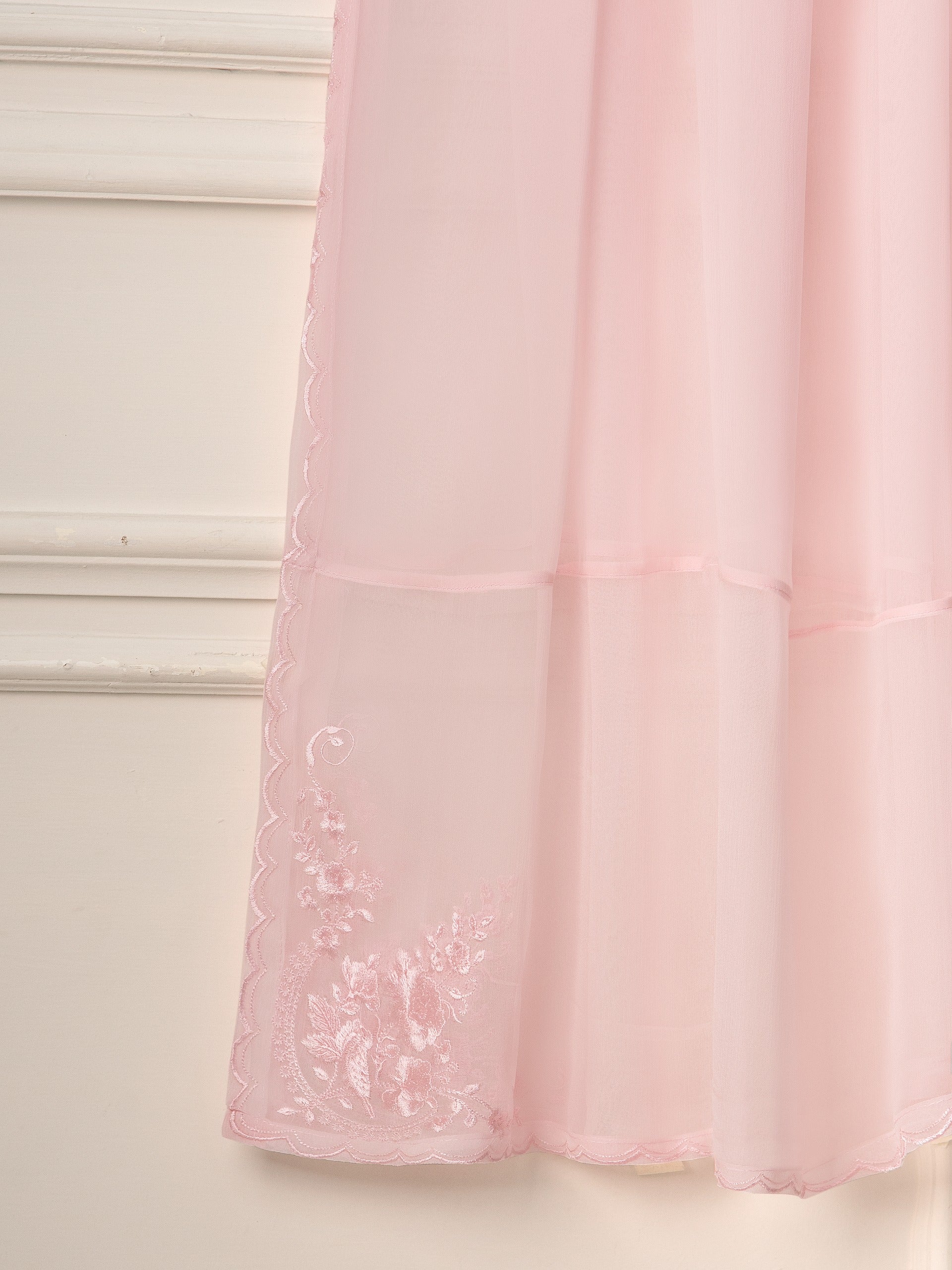 3 Piece- Pure Cotton Net Embroidered Suit S111134 - Image 7