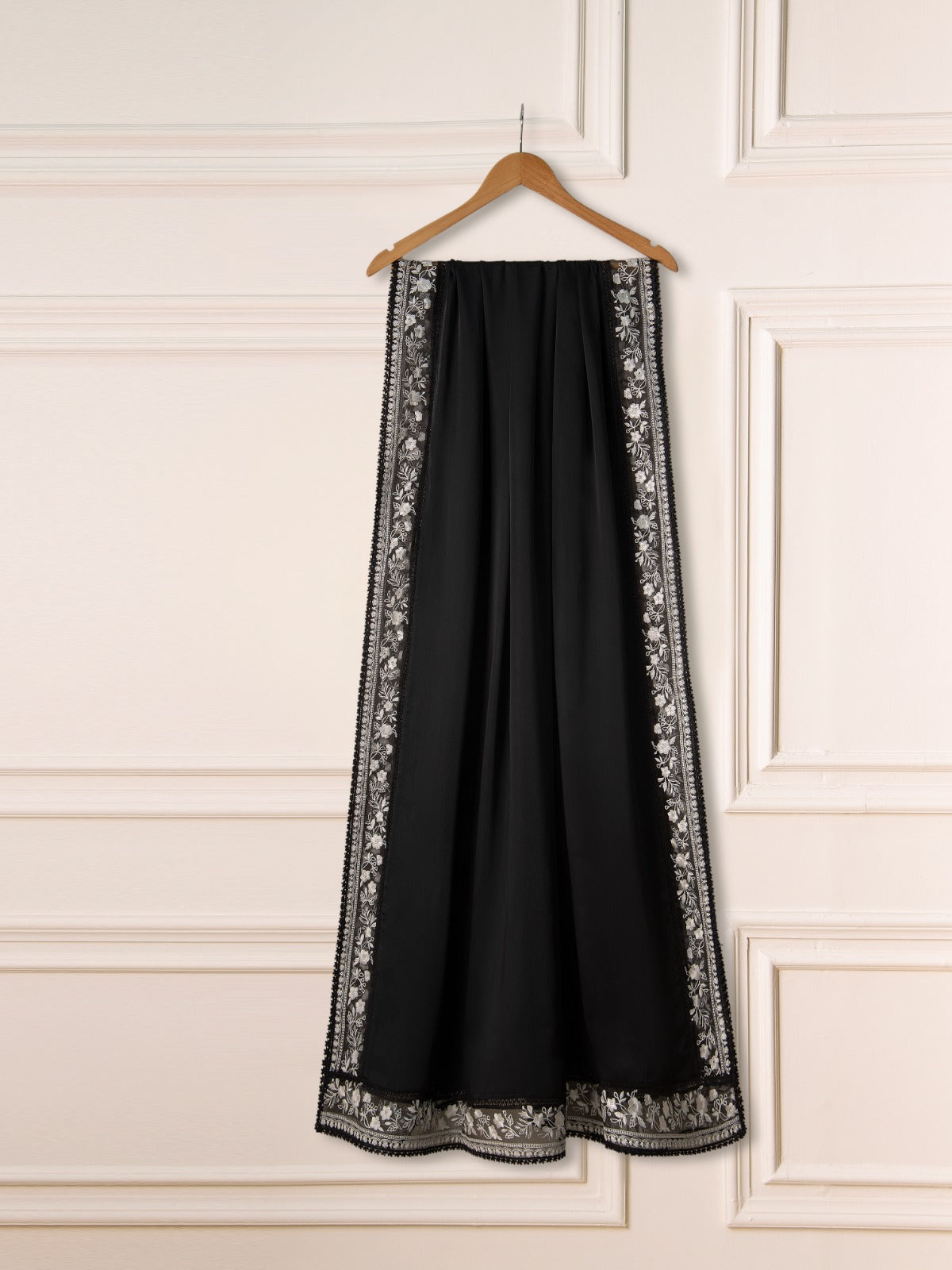3 Piece- Pure Cotton Net Embroidered Suit S111205 - Image 8