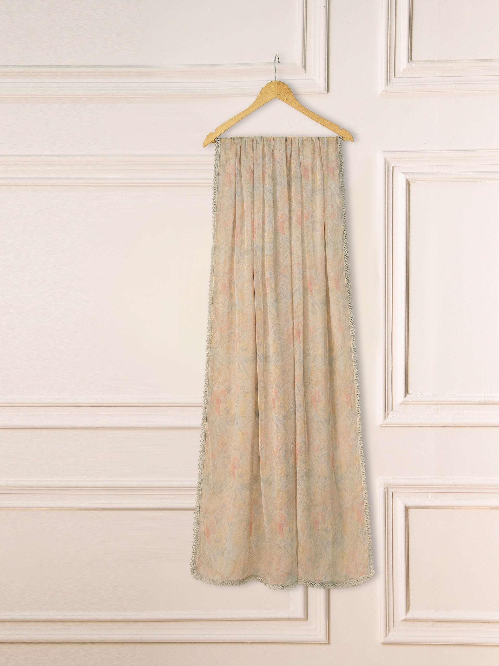 3 Piece- Pure Cotton Net Embroidered Suit S111223 - Image 8