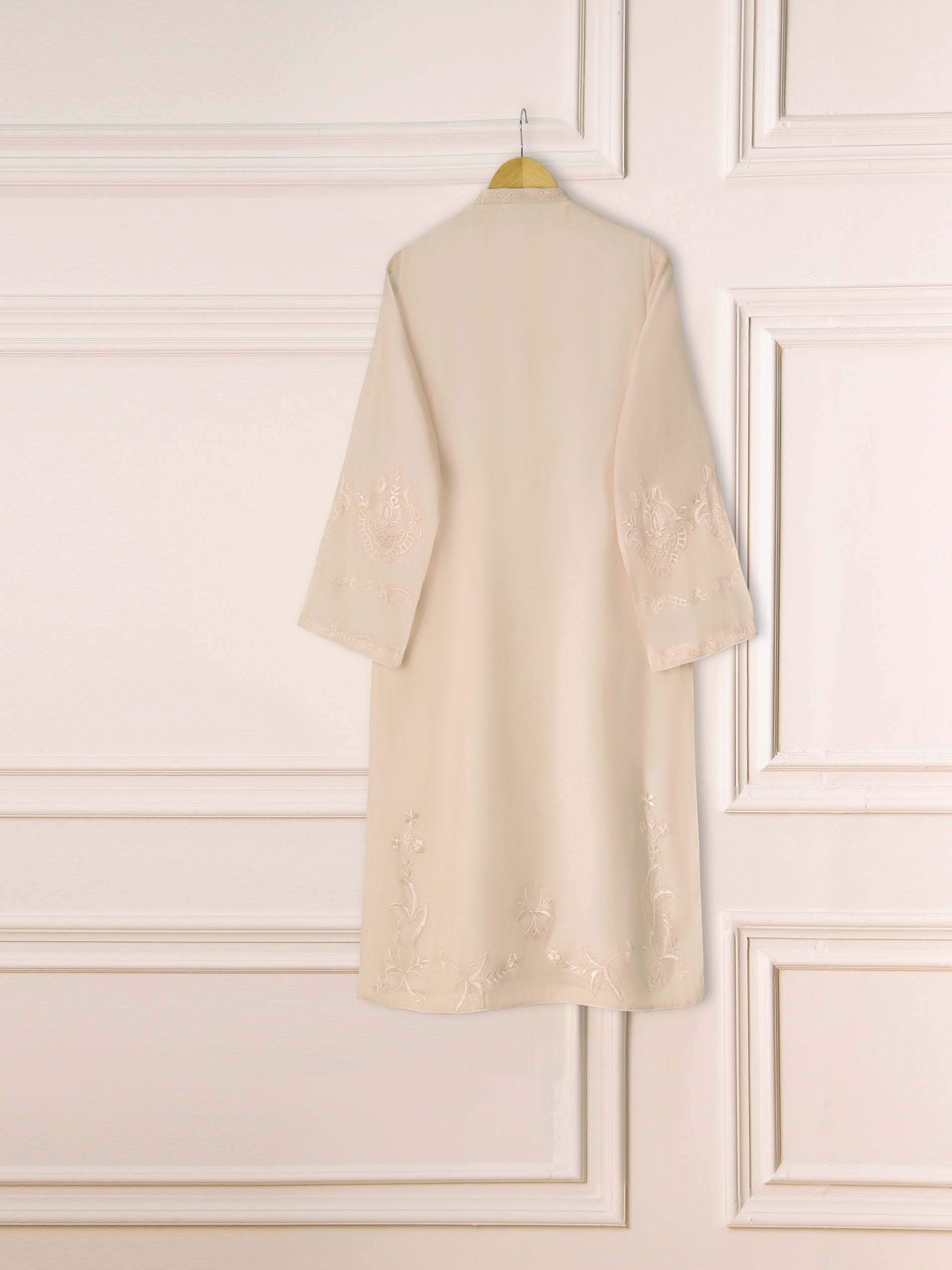 3 Piece- Pure Cotton Net Embroidered Suit S111228 - Image 6