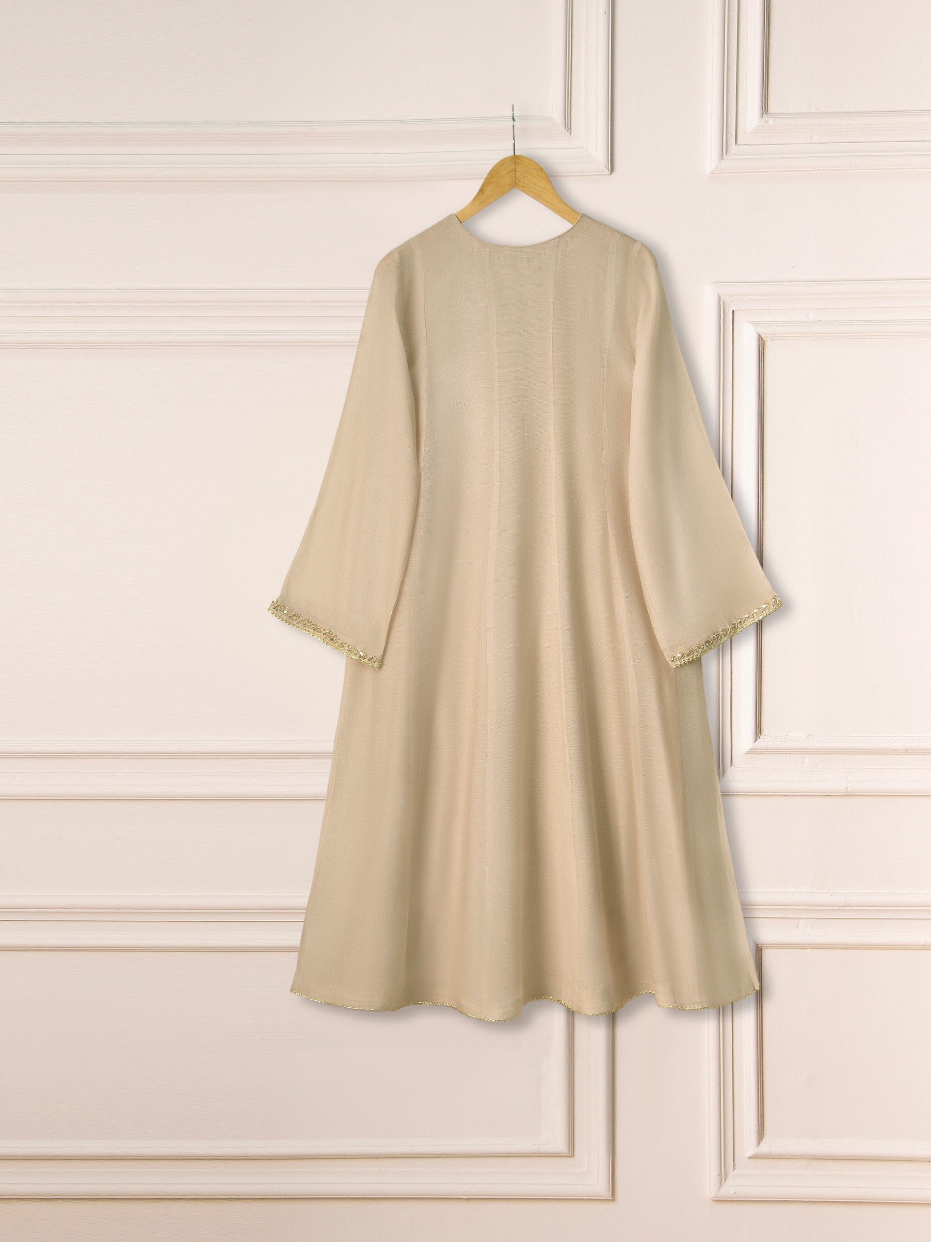 3 Piece - Pure Cotton Net Embroidered Suit S111251 - Image 6