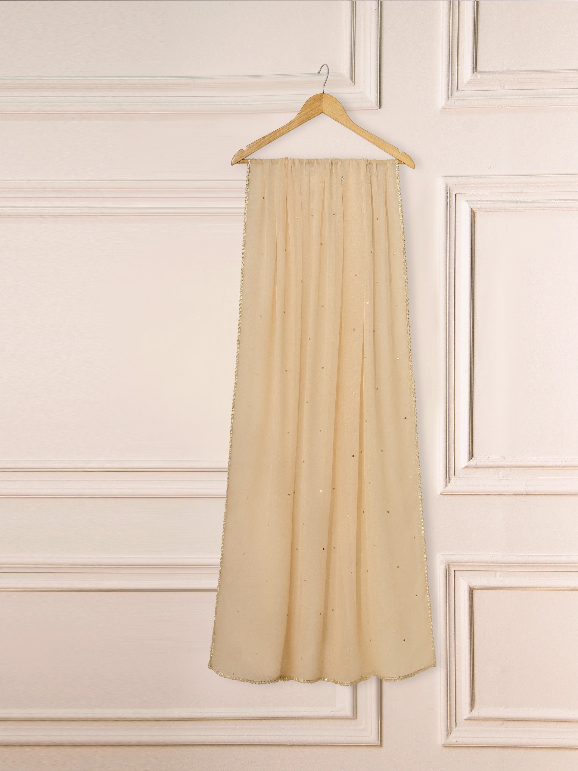 3 Piece - Pure Cotton Net Embroidered Suit S111286 - Image 7