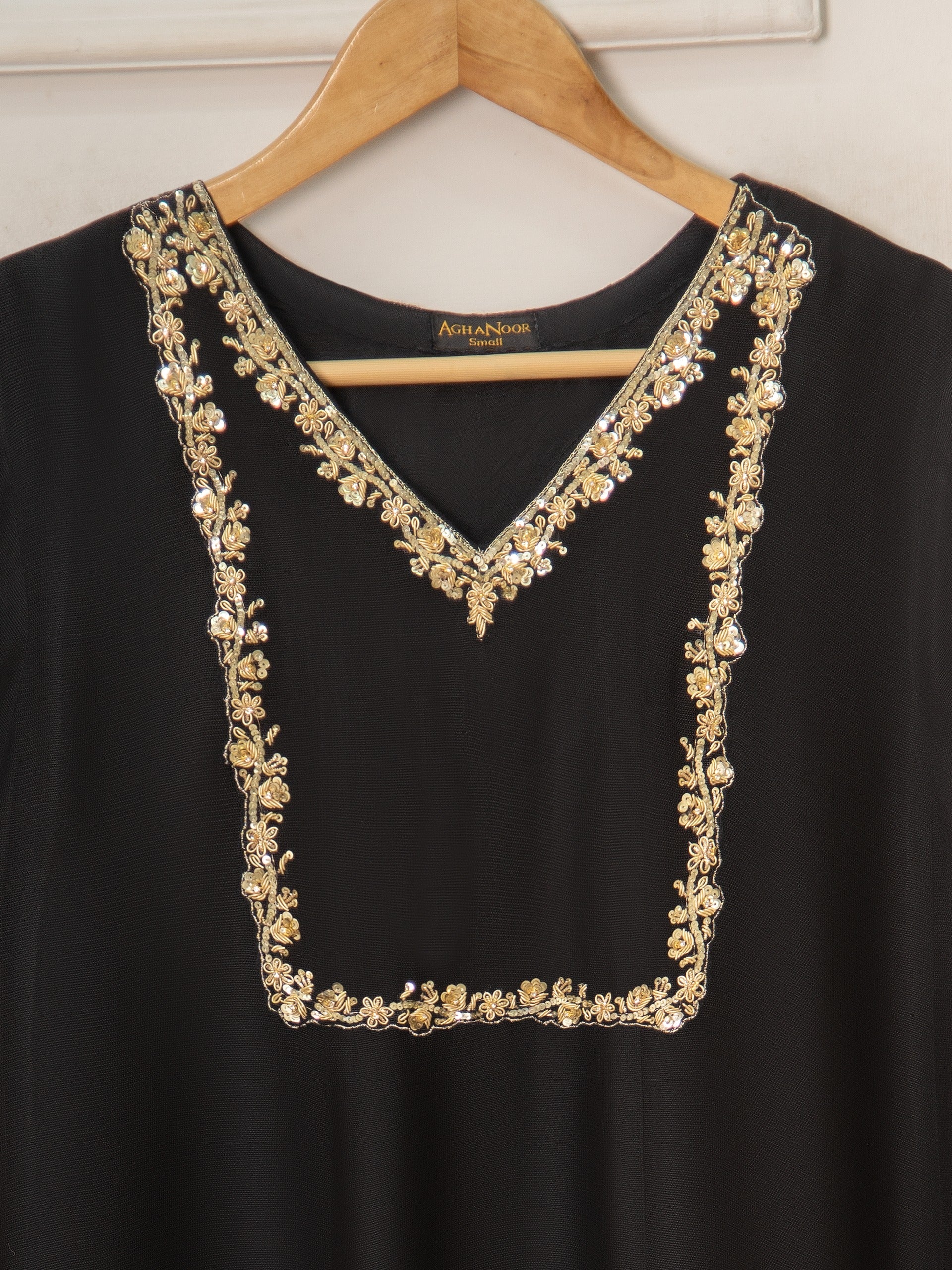 3 Piece - Pure Cotton Net Embroidered Suit S111322 - Image 3