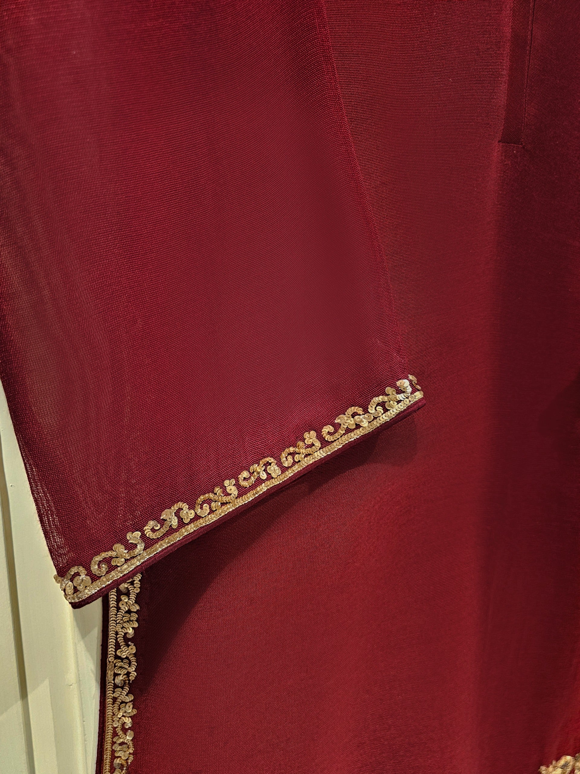 3 Piece - Pure Cotton Net Embroidered Suit S111408 - Image 3