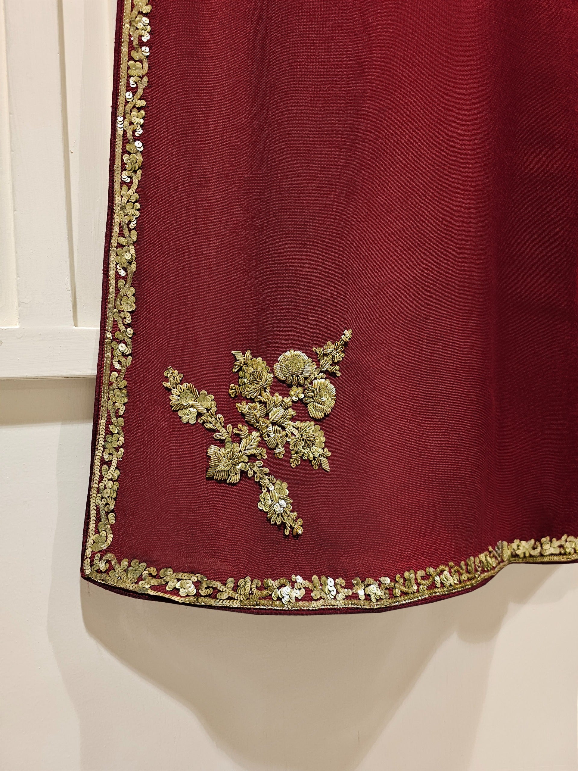 3 Piece - Pure Cotton Net Embroidered Suit S111408 - Image 4