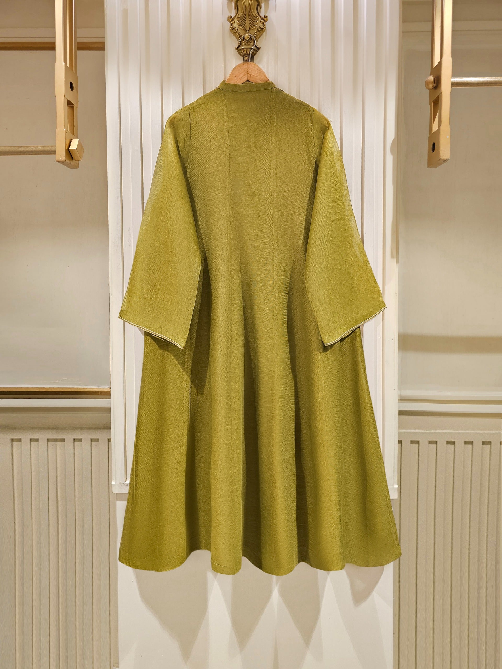 3 Piece - Pure Cotton Net Embroidered Suit S111459 - Image 5