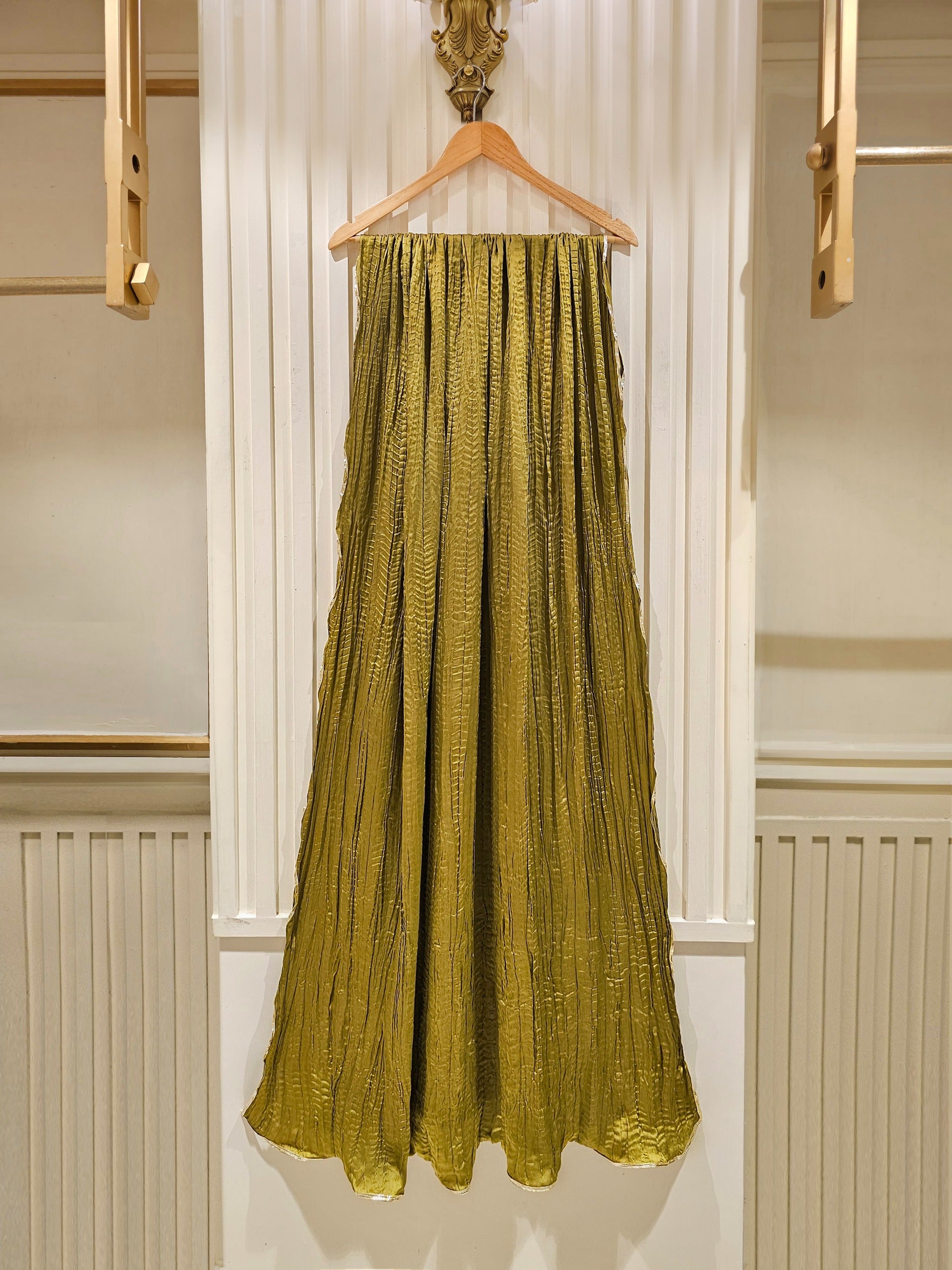 3 Piece - Pure Cotton Net Embroidered Suit S111459 - Image 6