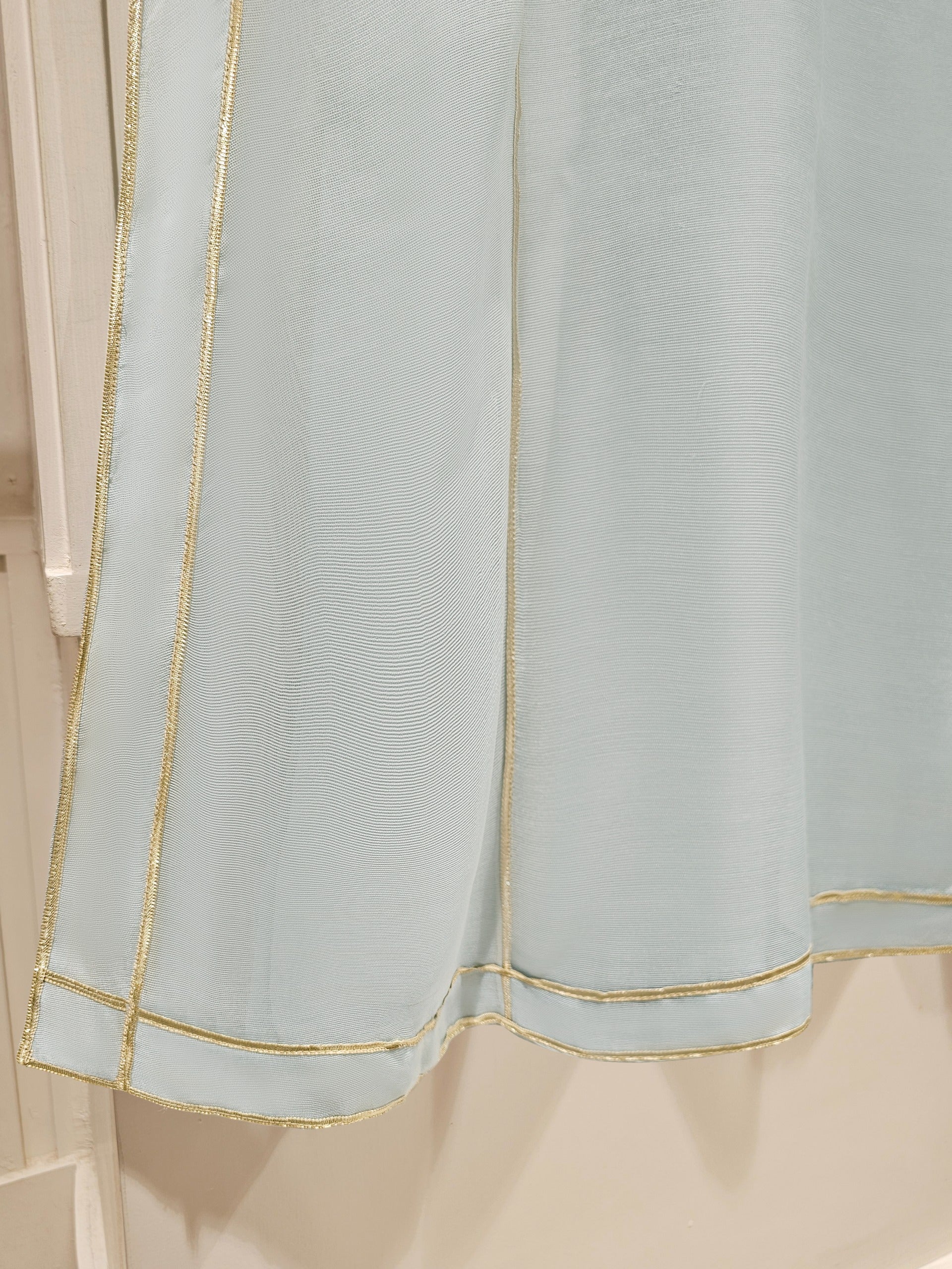 3 Piece - Pure Cotton Net Embroidered Suit S111467 - Image 4