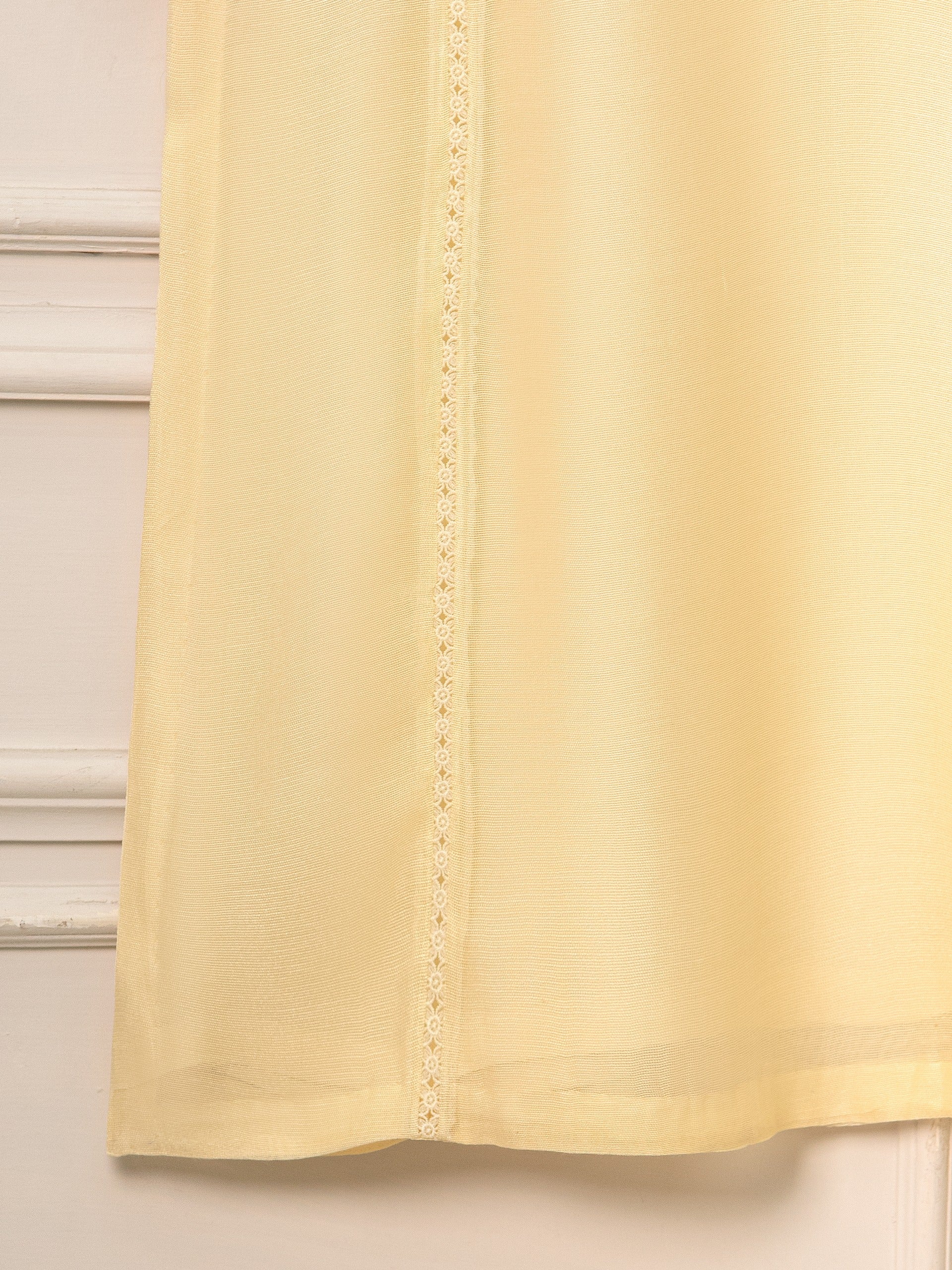 3 Piece - Pure Cotton Net Embroidered Suit S111469 - Image 5